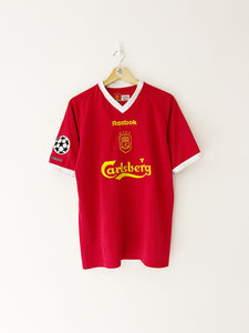 2001/03 Liverpool European Home Shirt (M) 9/10