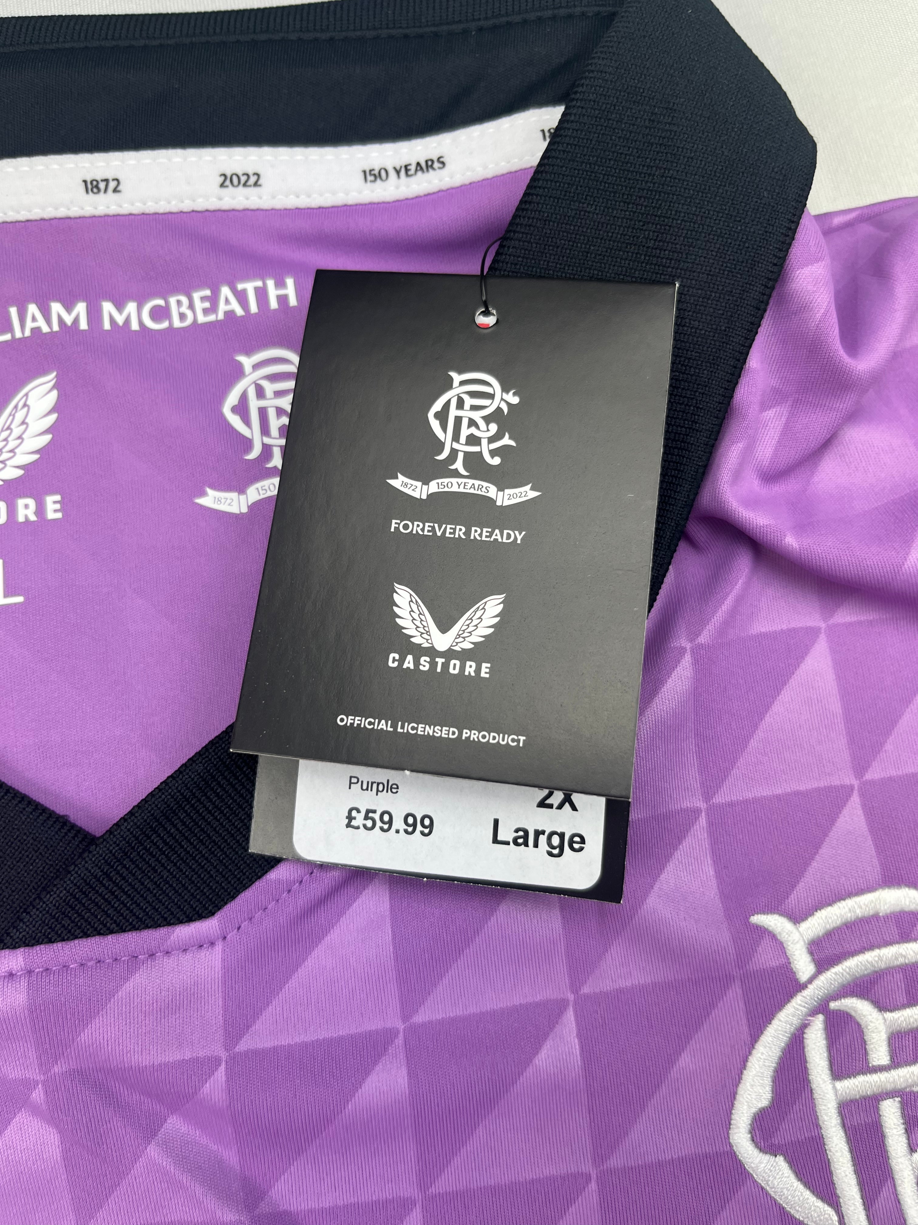 2021/22 Rangers Third Shirt (XXL) BNIB