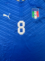 2012/13 Italy *Player Issue* Home L/S Shirt #8 (XL) 9/10