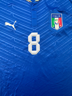 2012/13 Italy *Player Issue* Home L/S Shirt #8 (XL) 9/10