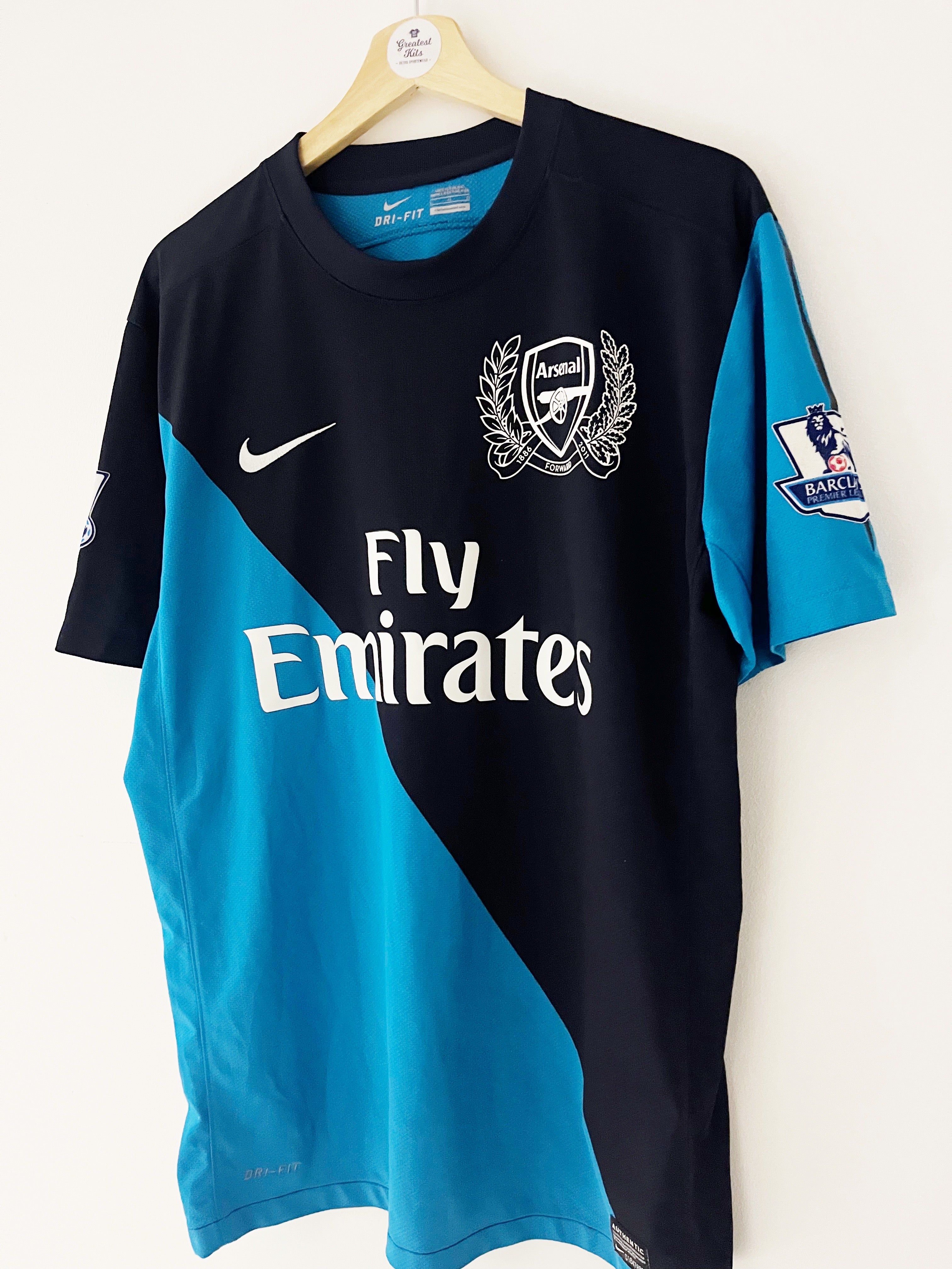 2011/12 Arsenal ‘125th Anniversary’ Away Shirt A.Santos #11 (L) 9/10