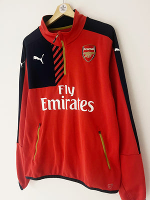 2015/16 Arsenal 1/4 Zip Training Jacket (L) 9/10