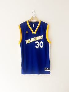 2016/17 Golden State Warriors Adidas Home Jersey Curry #30 (L) 9/10