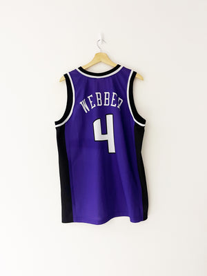 2002-05 Sacramento Kings Champion Road Jersey Webber #4 (L) 9/10