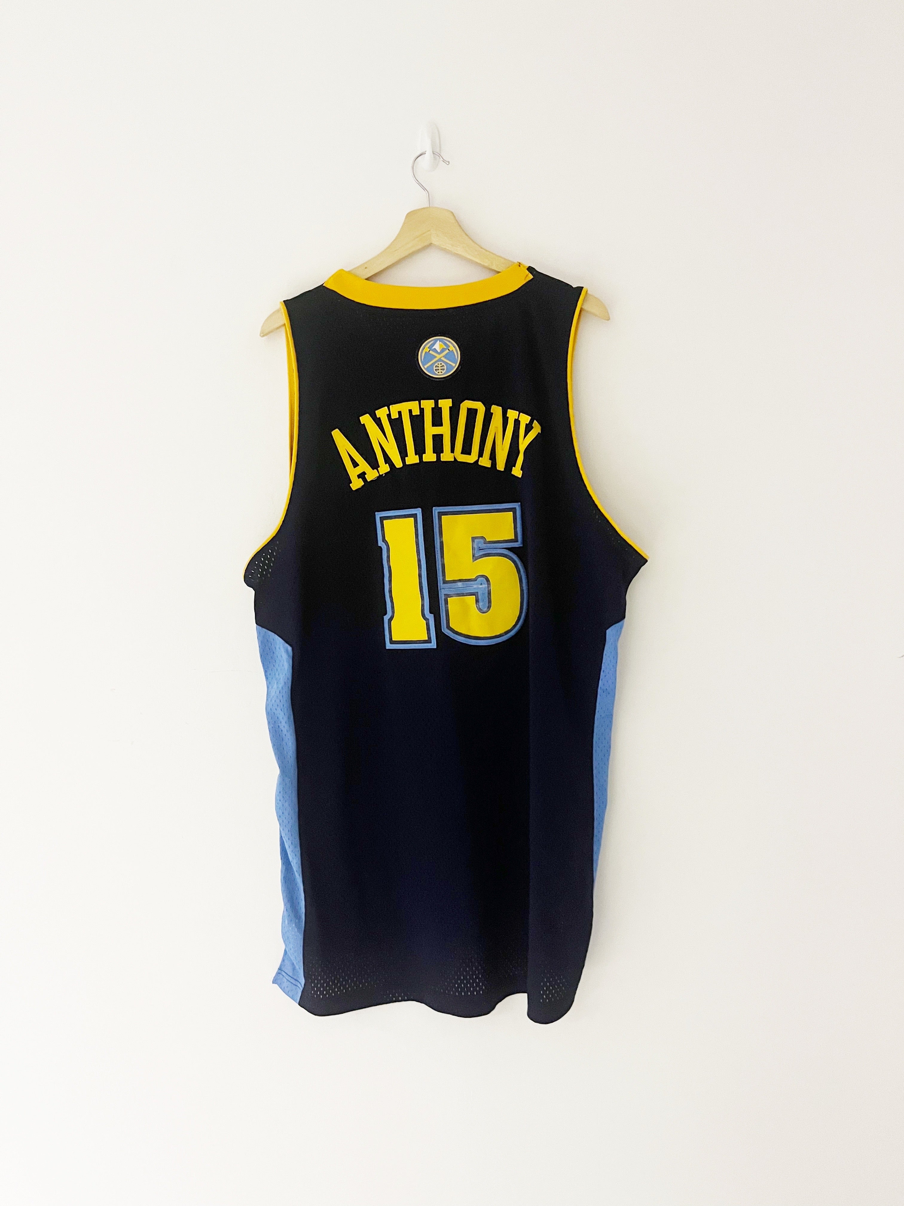 2006/08 Denver Nuggets Adidas Alternate Anthony #15 Jersey (XL) 8/10