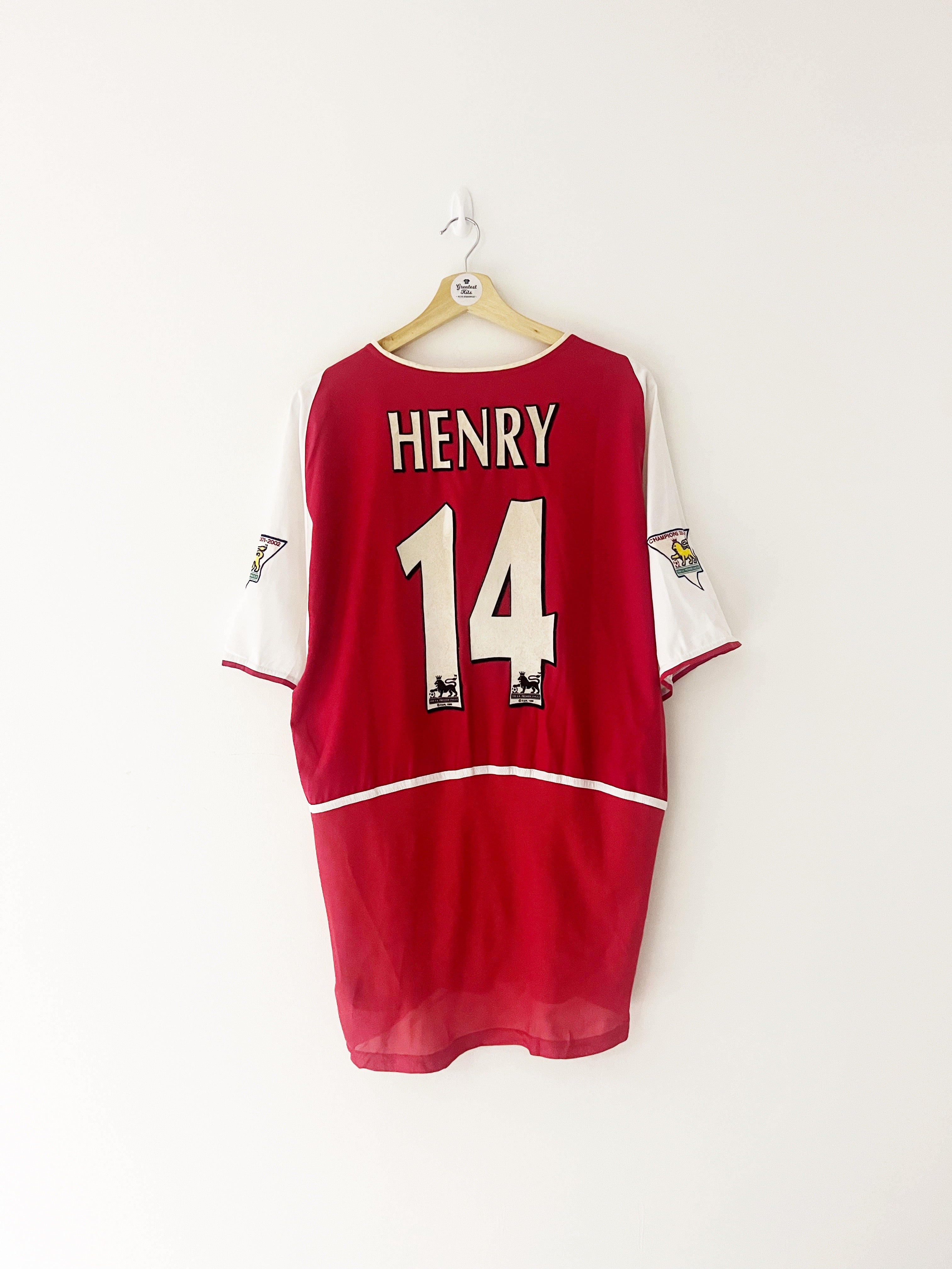 2002/04 Arsenal Home Shirt Henry #14 (XL) 8.5/10