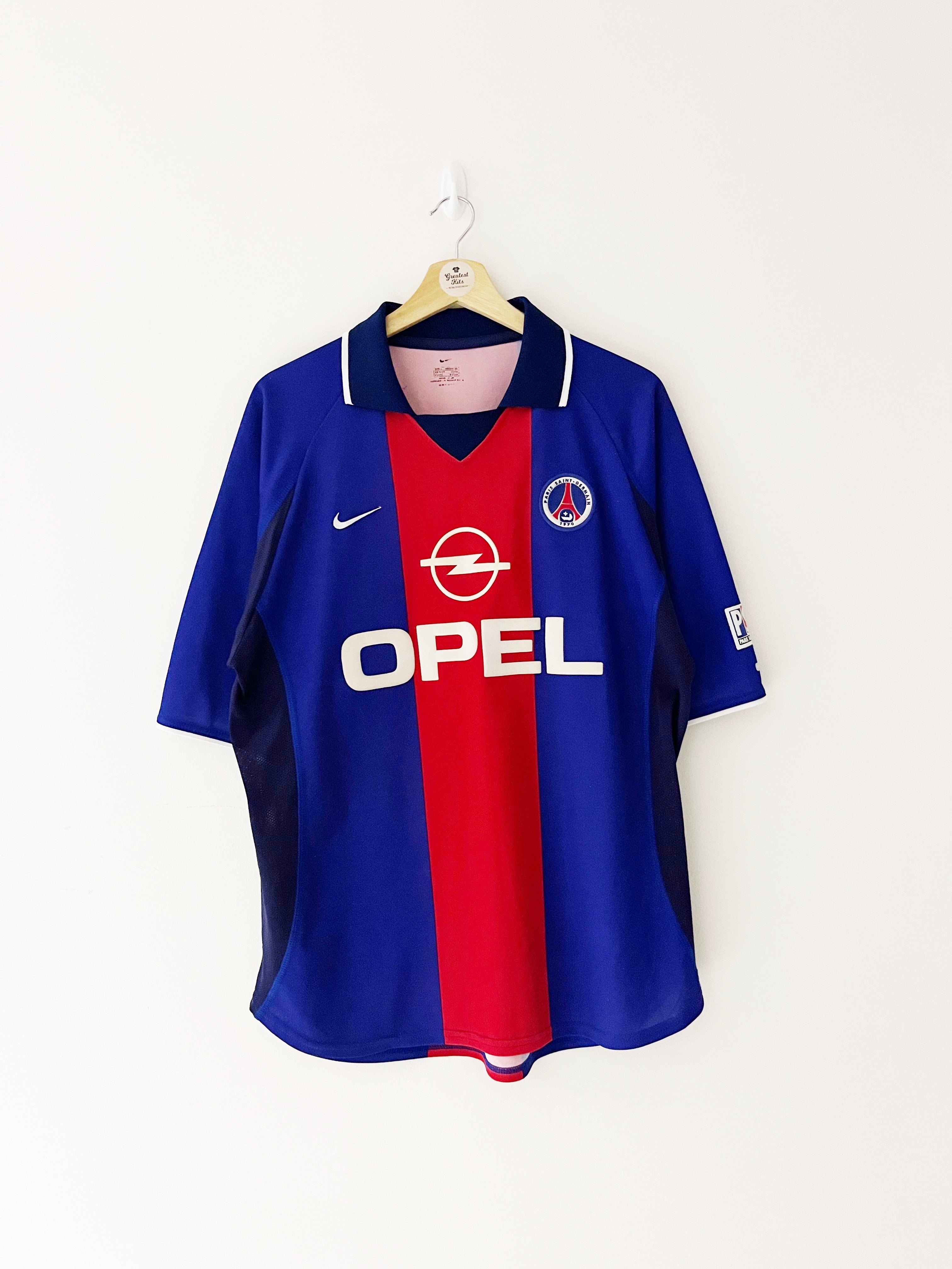 2000/01 Paris Saint-Germain Home Shirt (L) 9/10