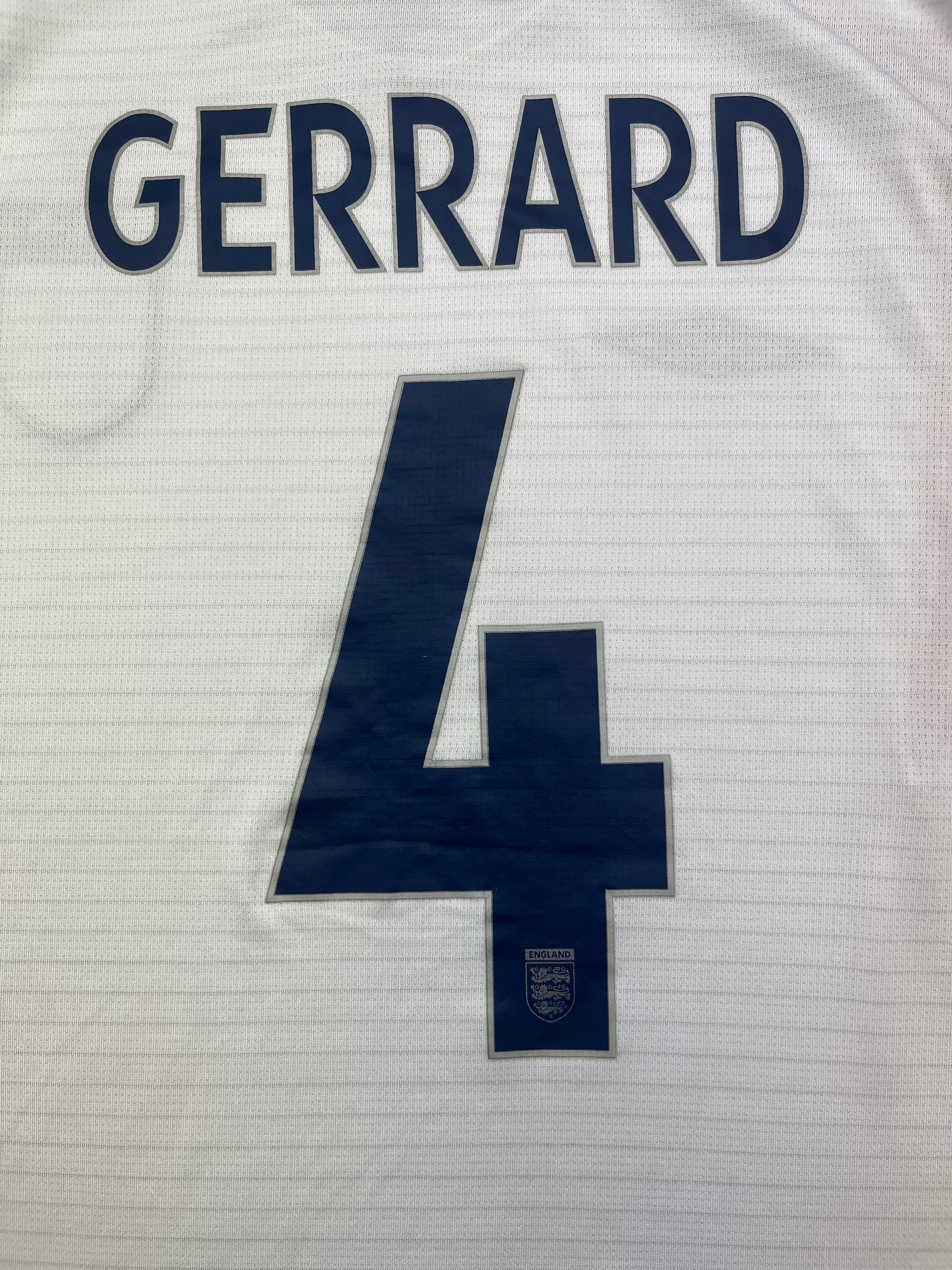 2005/07 England Home Shirt Gerrard #4 (XL) 9/10