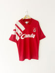 1991/92 Liverpool Home Shirt (M) 8/10