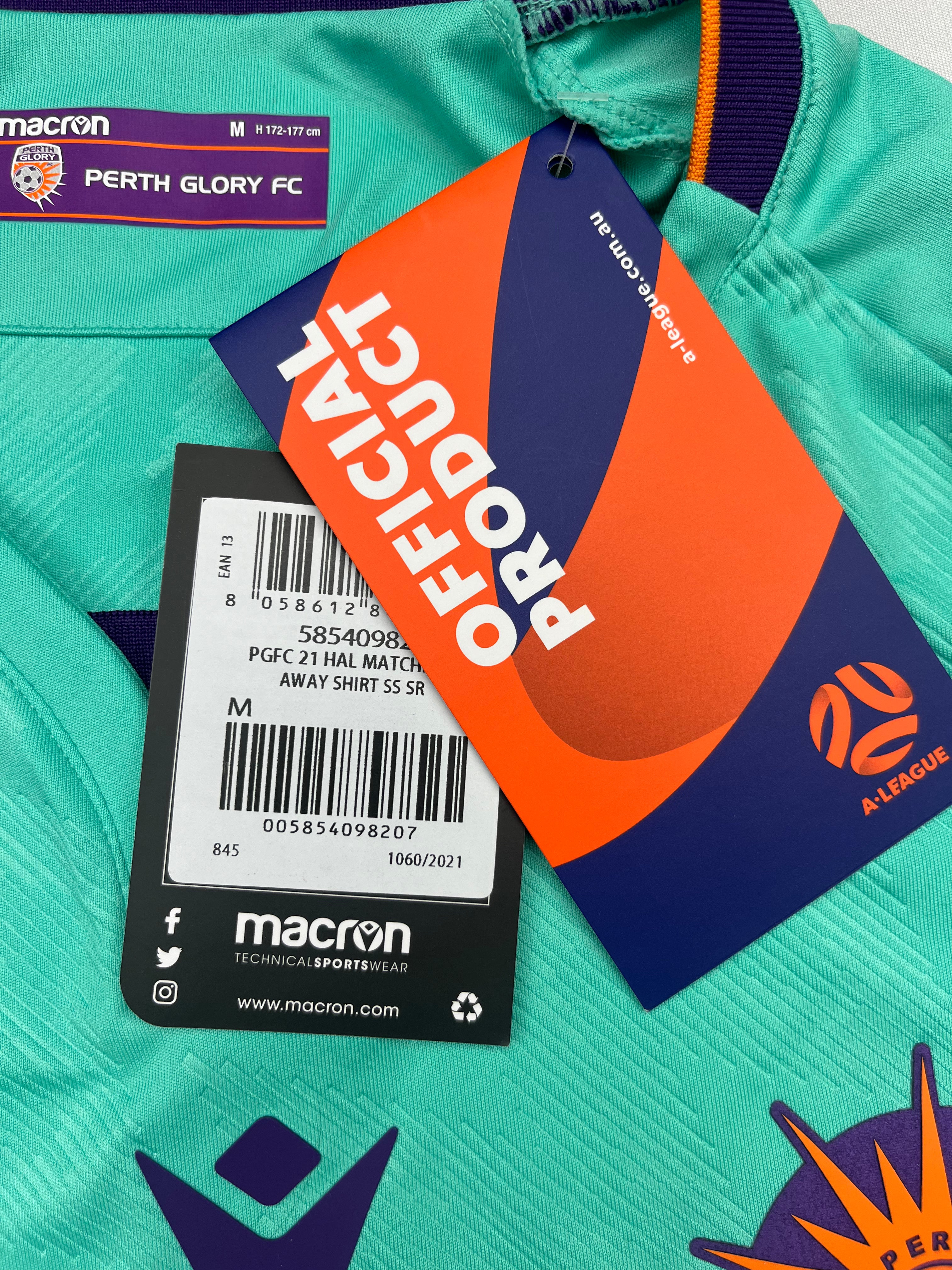 2021/22 Perth Glory Away Shirt (M) BNWT