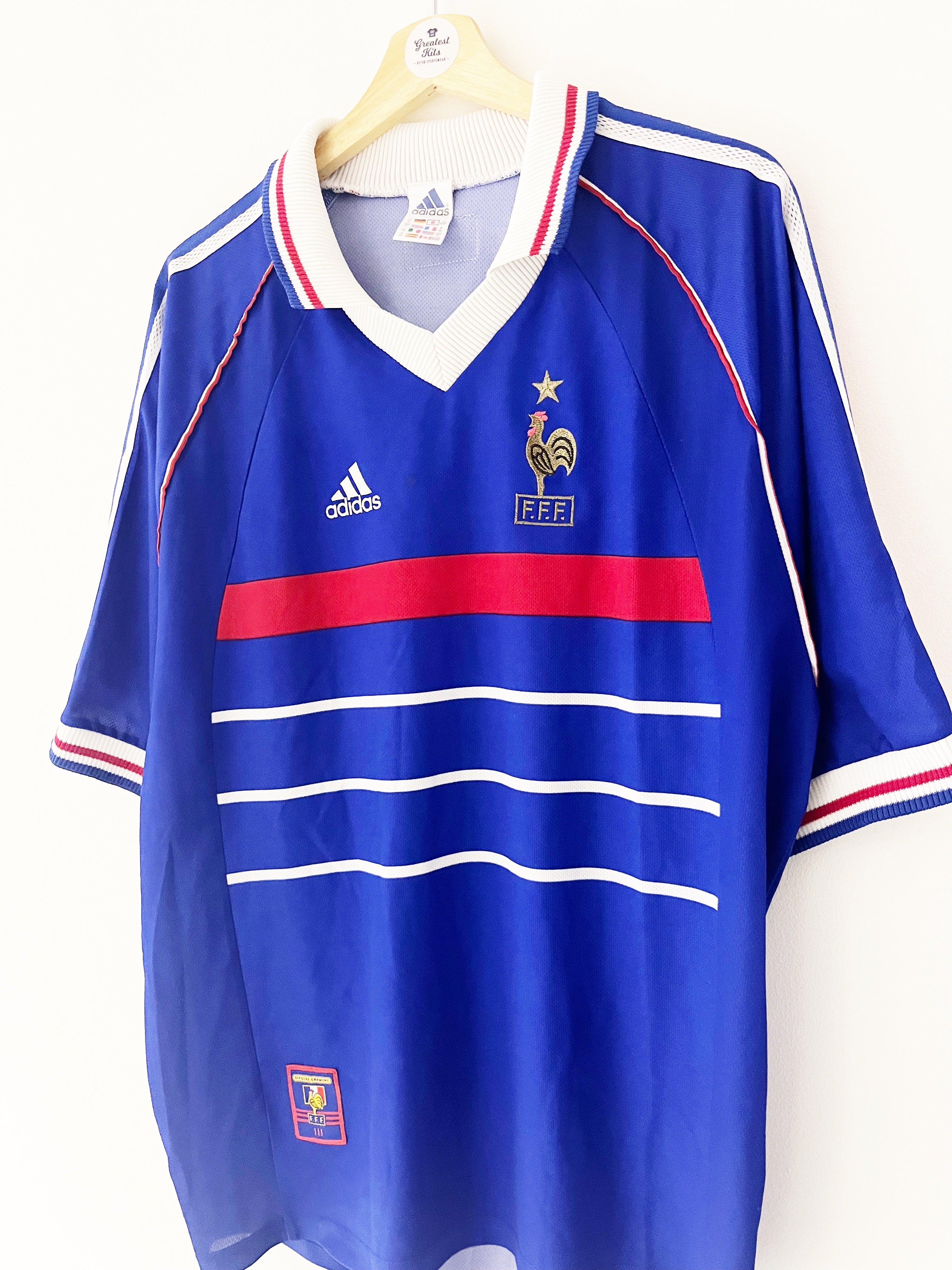 1998/00 France Home Shirt (XL) 6.5/10