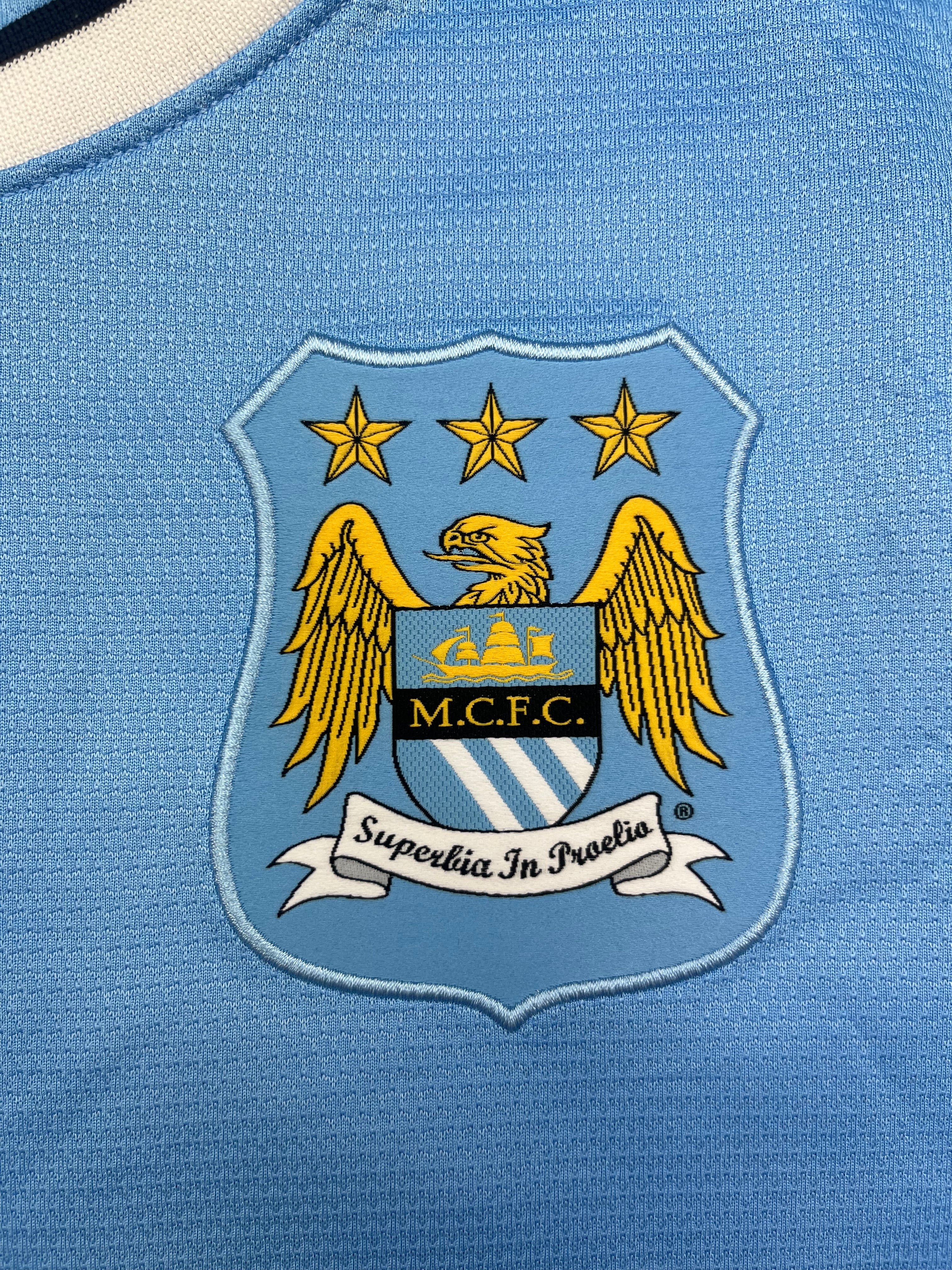 2013/14 Manchester City Home Shirt Fernandinho #25 (S) 9/10