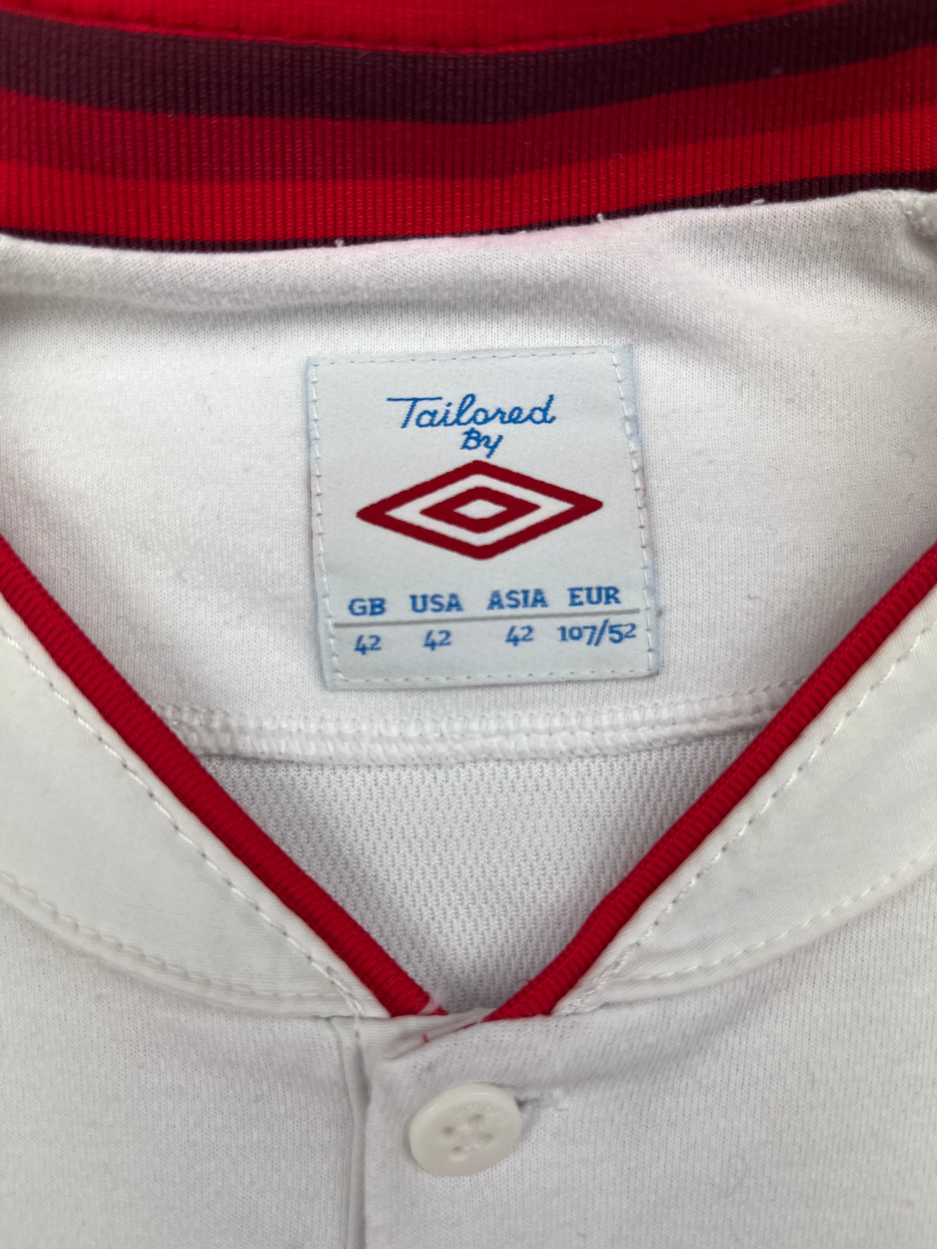 2012/13 England Home L/S Shirt (L) 9/10