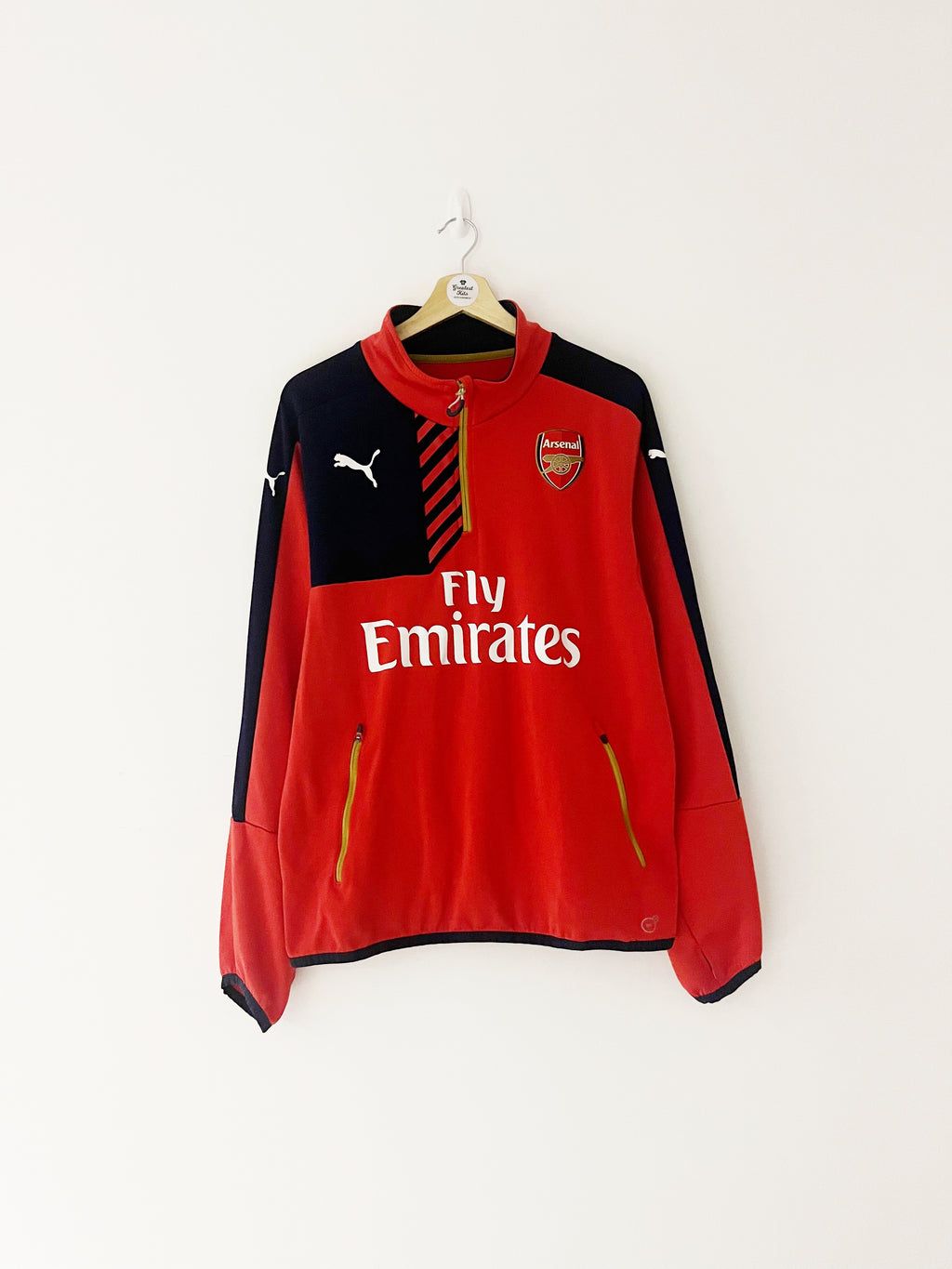 2015/16 Arsenal 1/4 Zip Training Jacket (L) 9/10