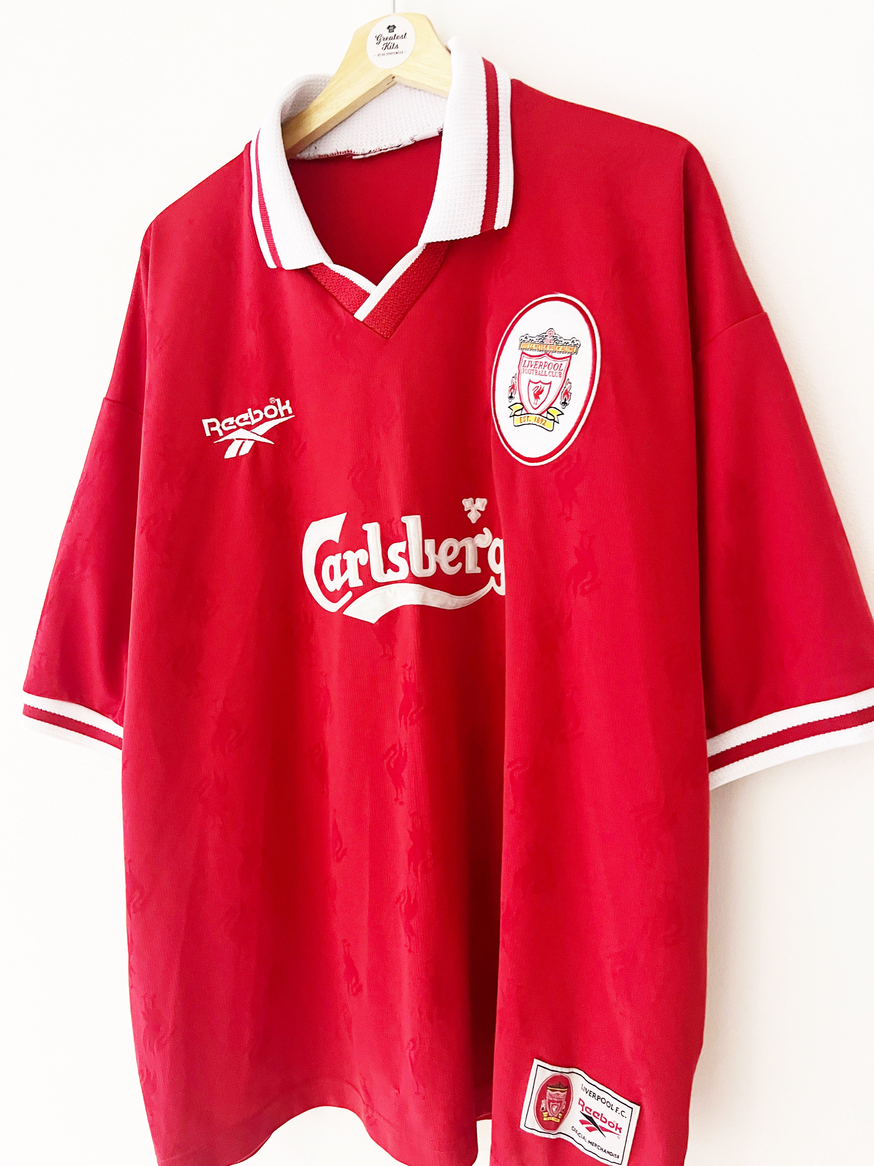 1996/98 Liverpool Home Shirt (XXL) 8.5/10