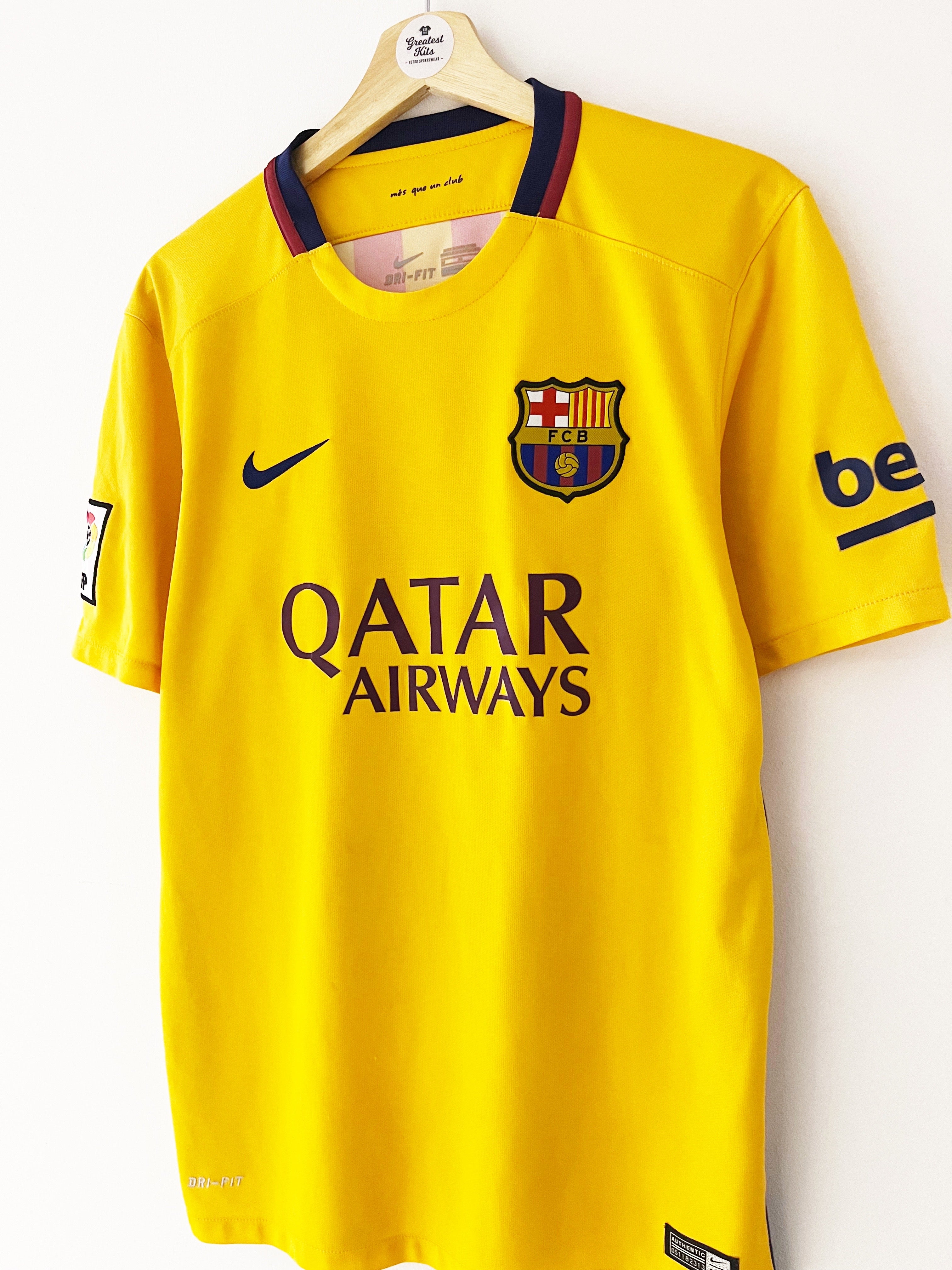 2015/16 Barcelona Away Shirt (M) 8.5/10