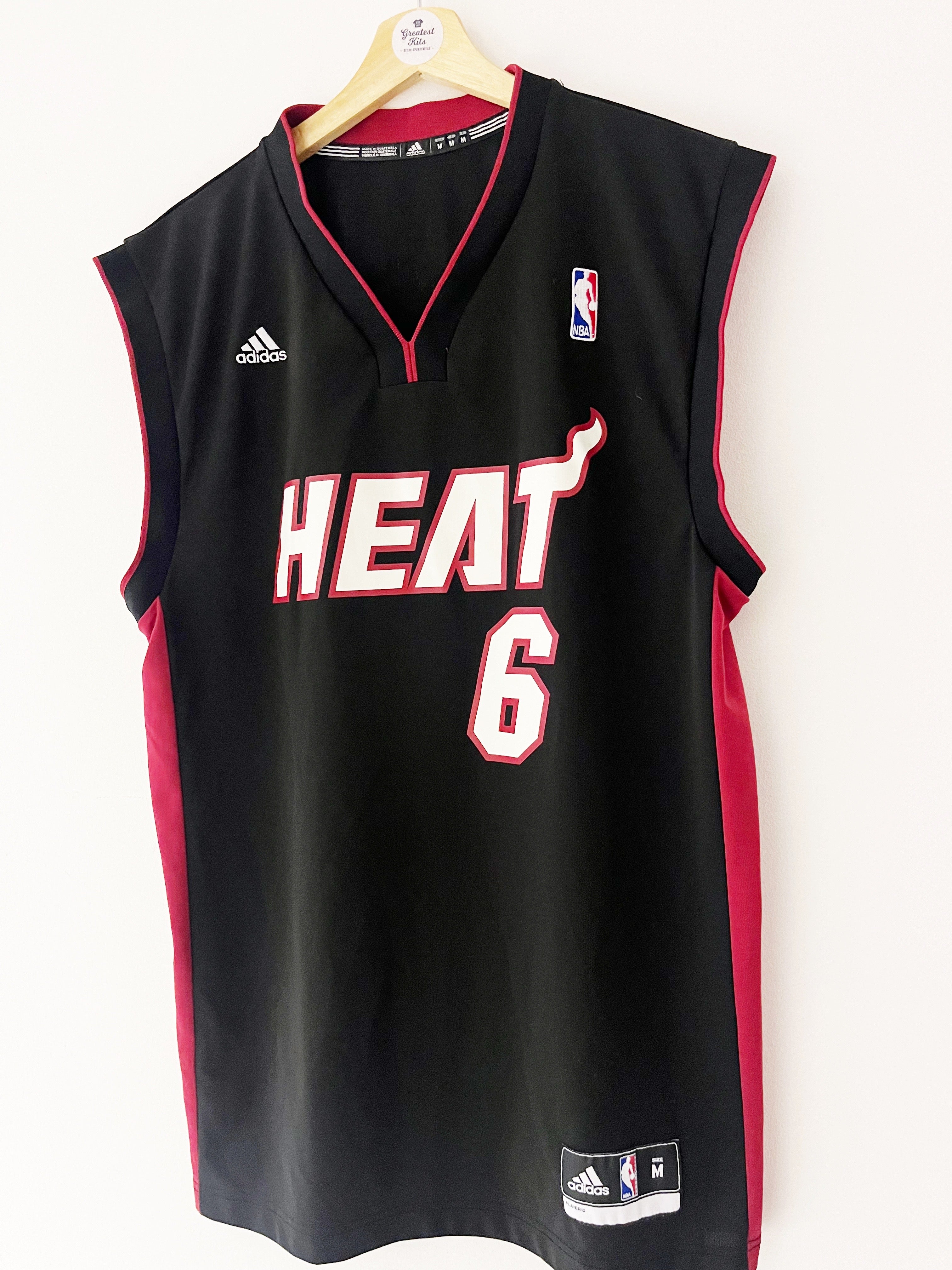 2010-12 Miami Heat Adidas Road Jersey James #6 (M) 9/10