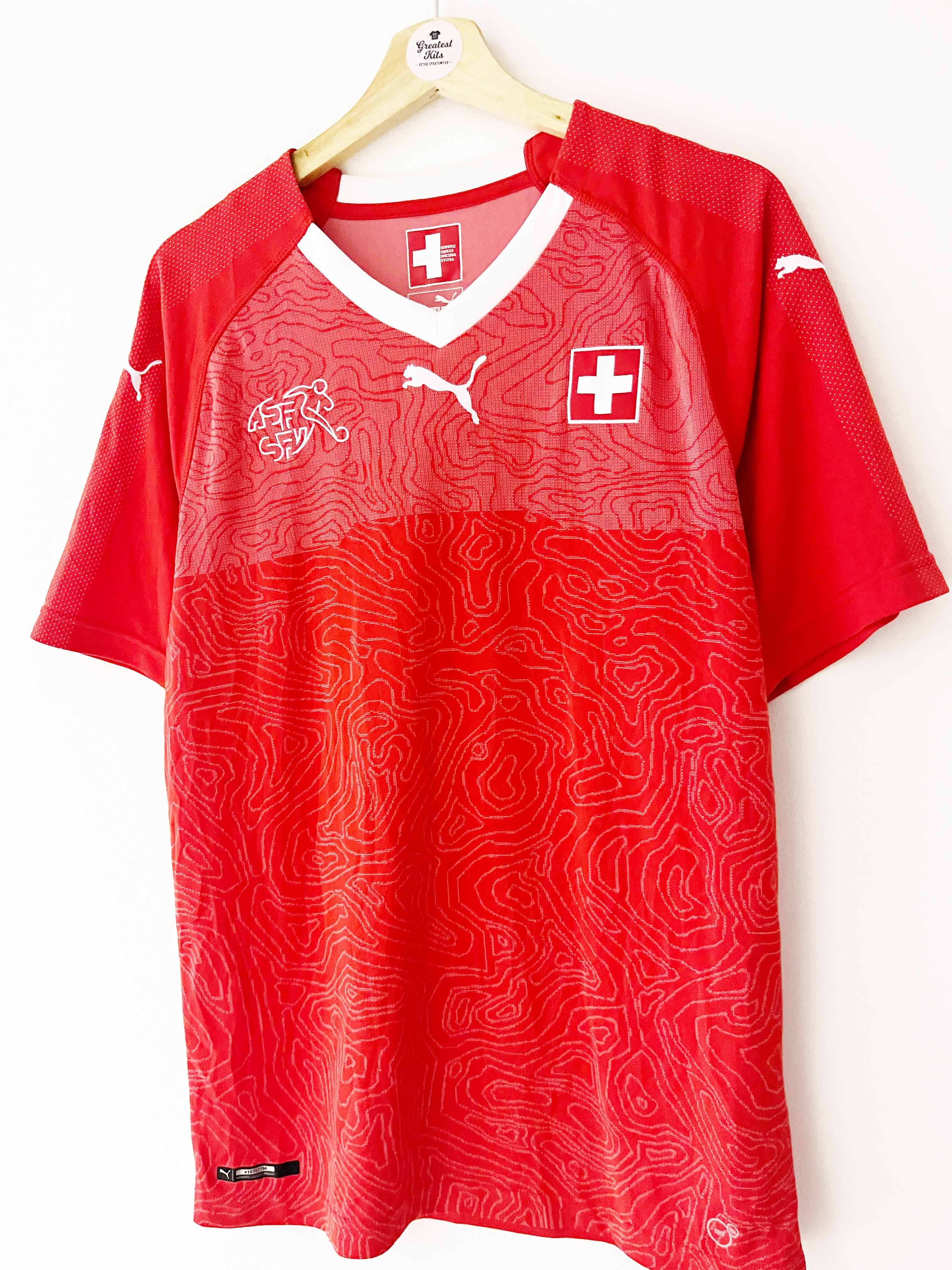 2018/20 Switzerland Home Shirt (XL) 9/10