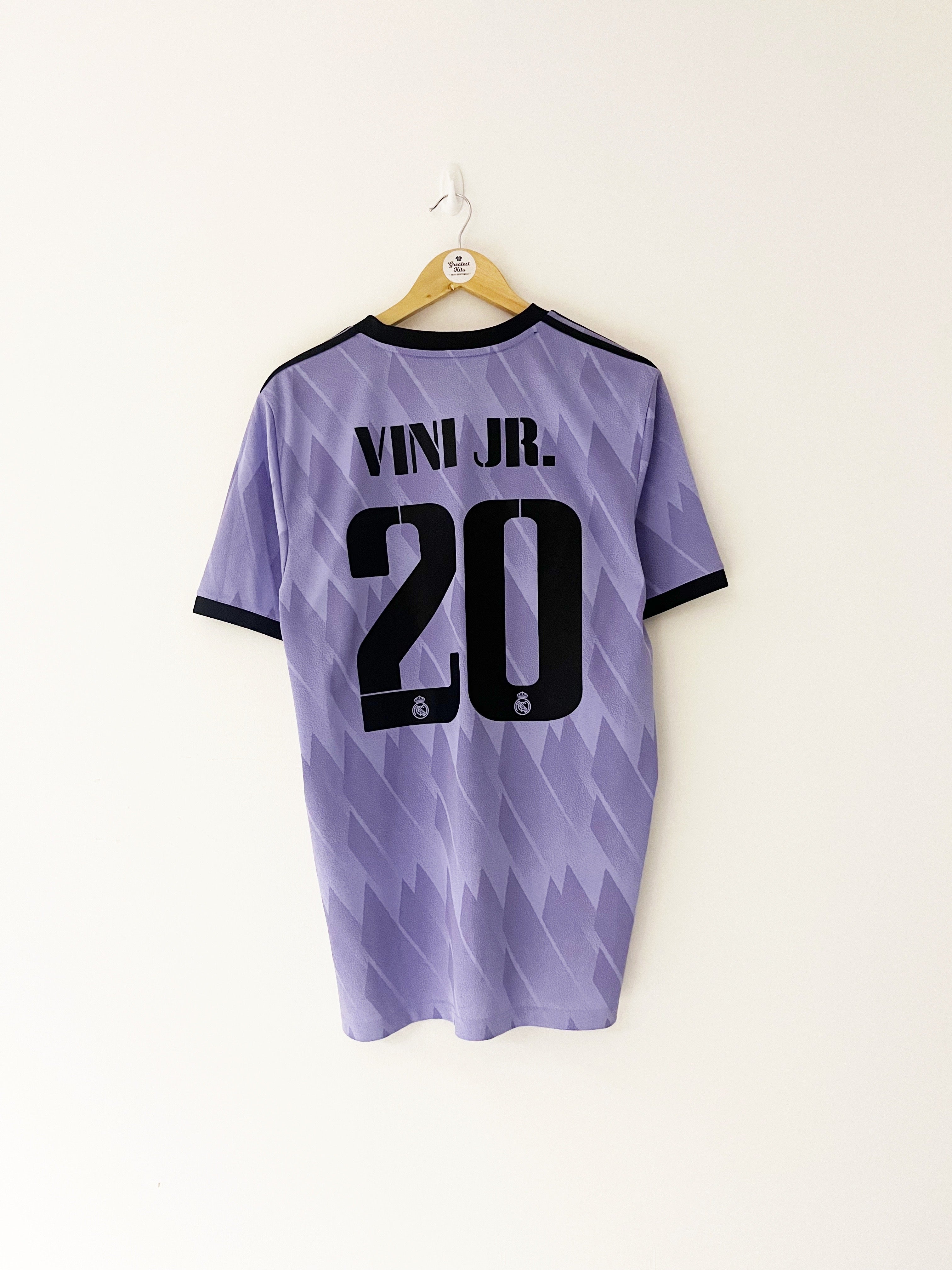 2022/23 Real Madrid Away Shirt Vini Jr. #20 (L) 9.5/10