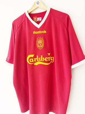 2001/03 Liverpool European Home Shirt (XL) 9/10