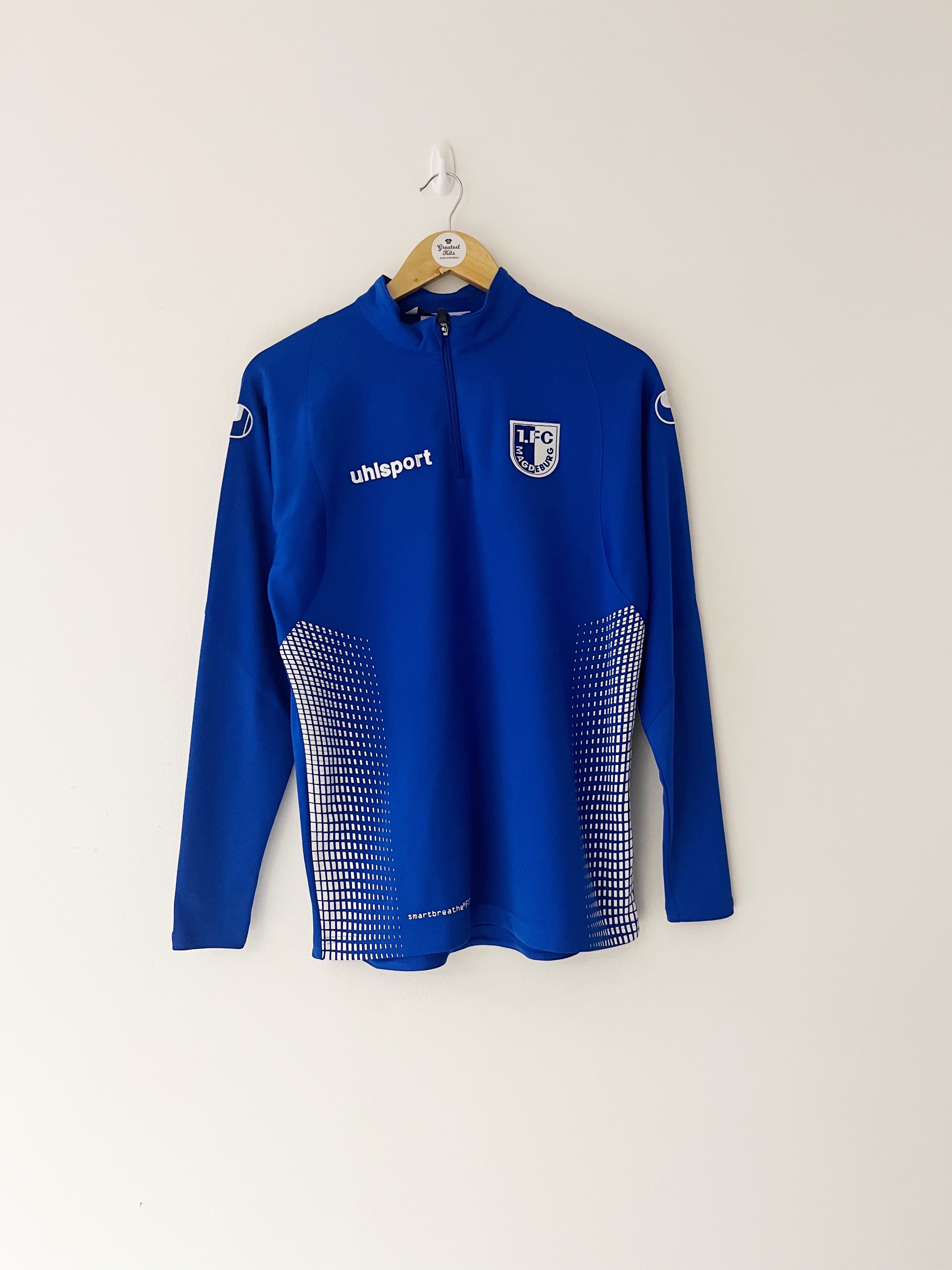 2017/18 1.FC Magdeburg 1/4 Zip Jacket (S) 9/10