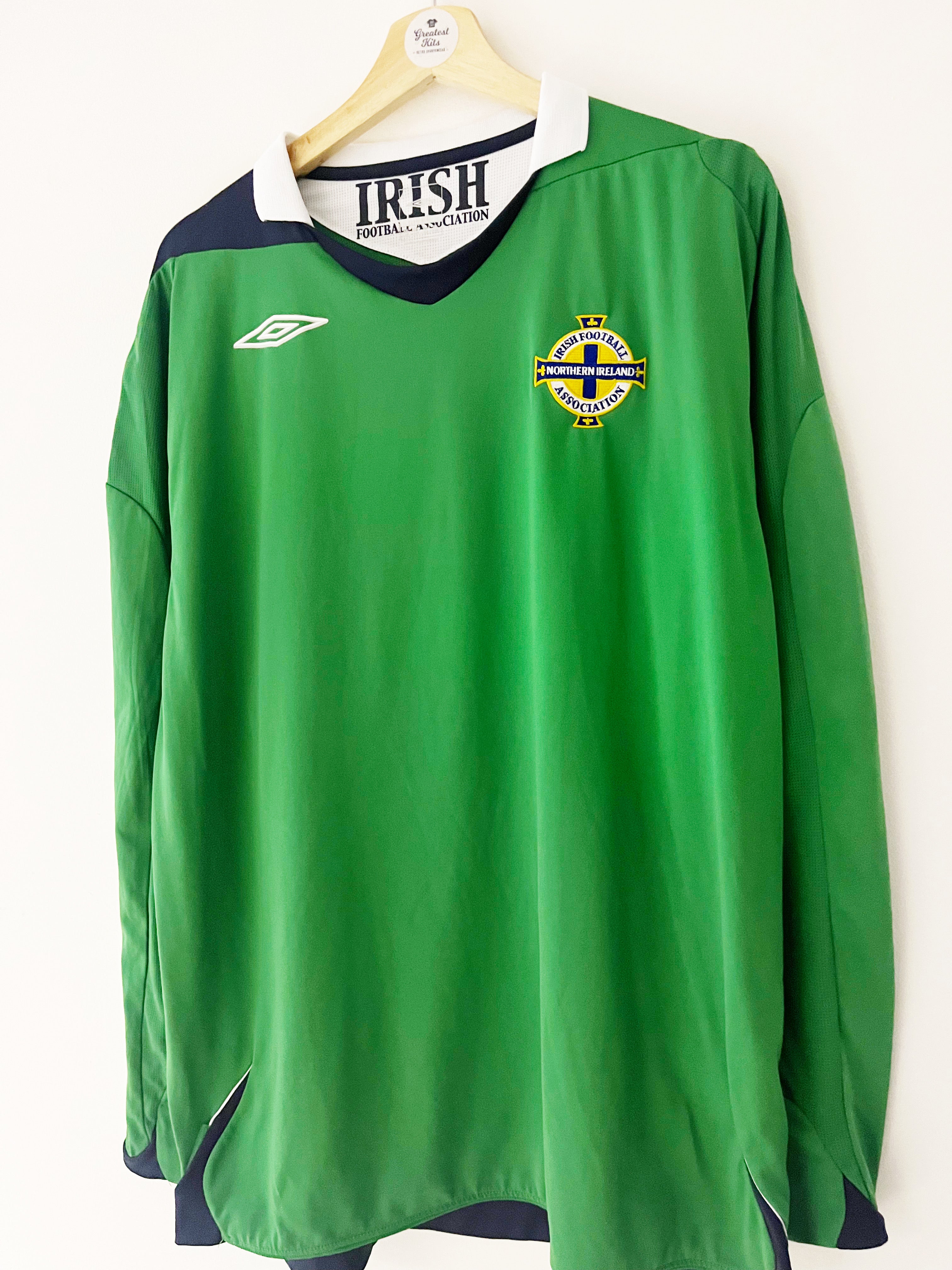 2006/08 Northern Ireland Home L/S Shirt (XXL) 9/10