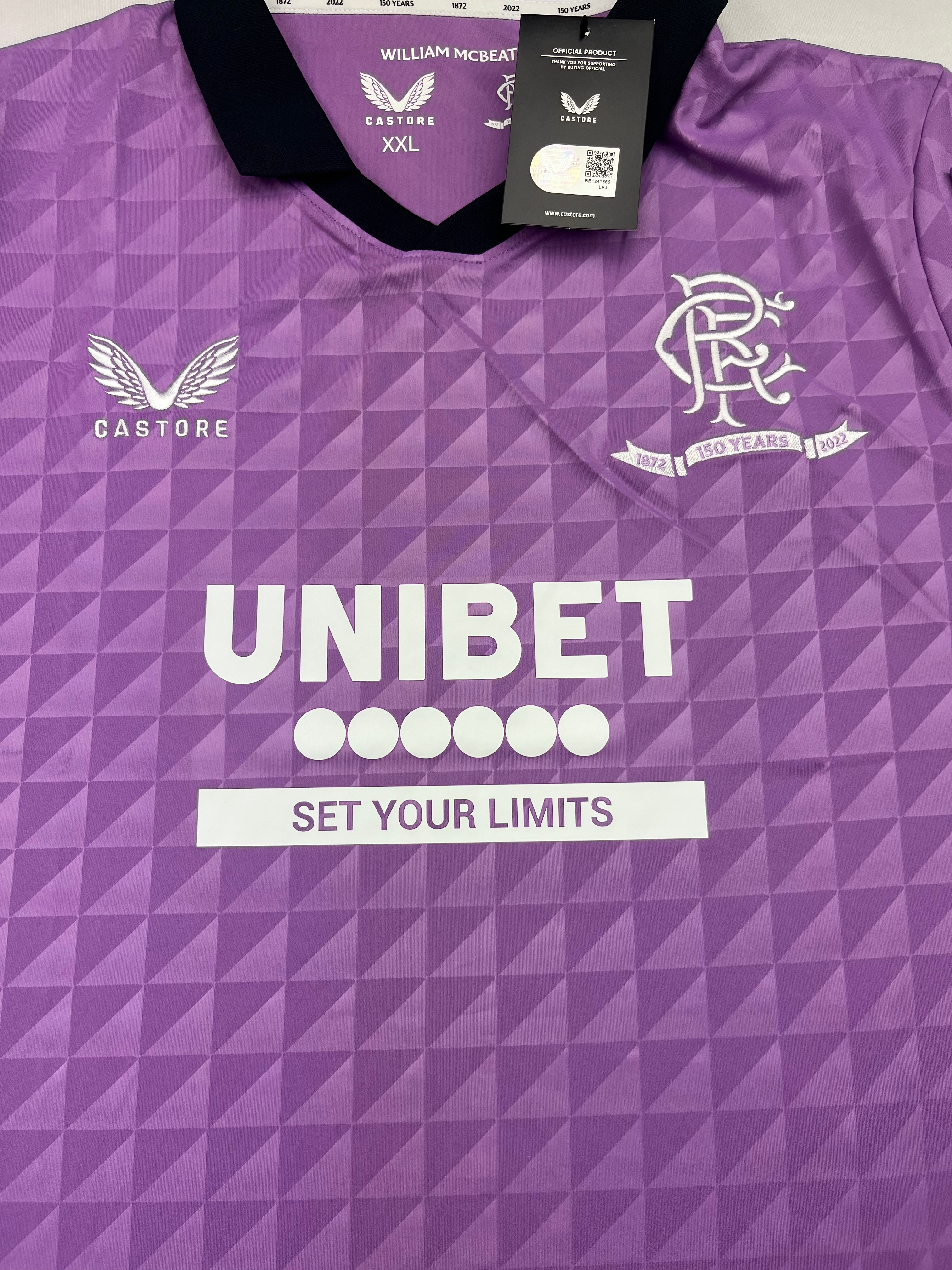 2021/22 Rangers Third Shirt (XXL) BNIB