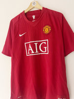 2007/09 Manchester United Home Shirt (L) 8/10