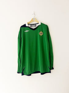 2006/08 Northern Ireland Home L/S Shirt (XXL) 9/10