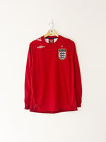 2006/08 England Away L/S Shirt (S) 9/10