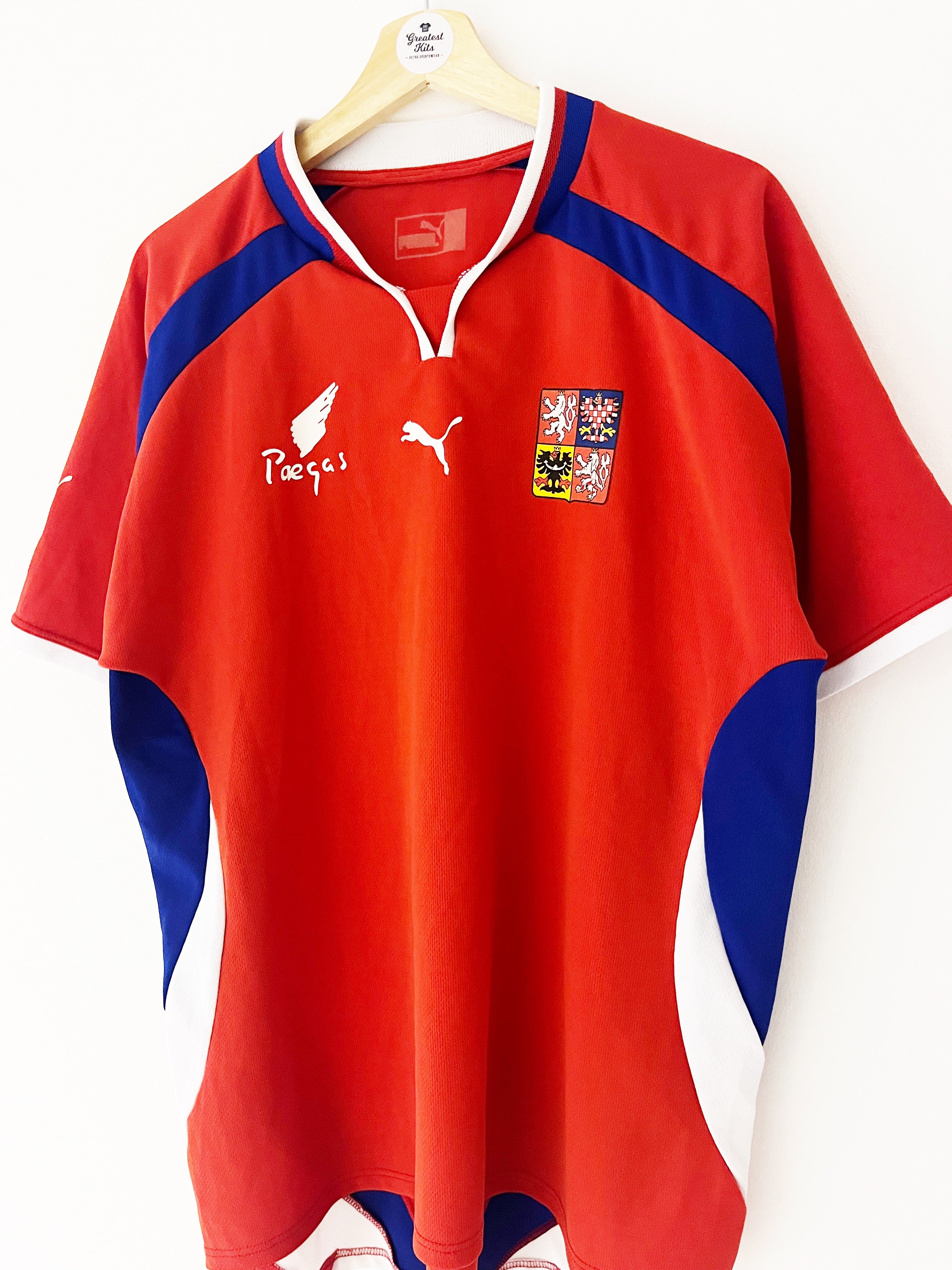 2000/02 Czech Republic Home Shirt (XL) 9/10