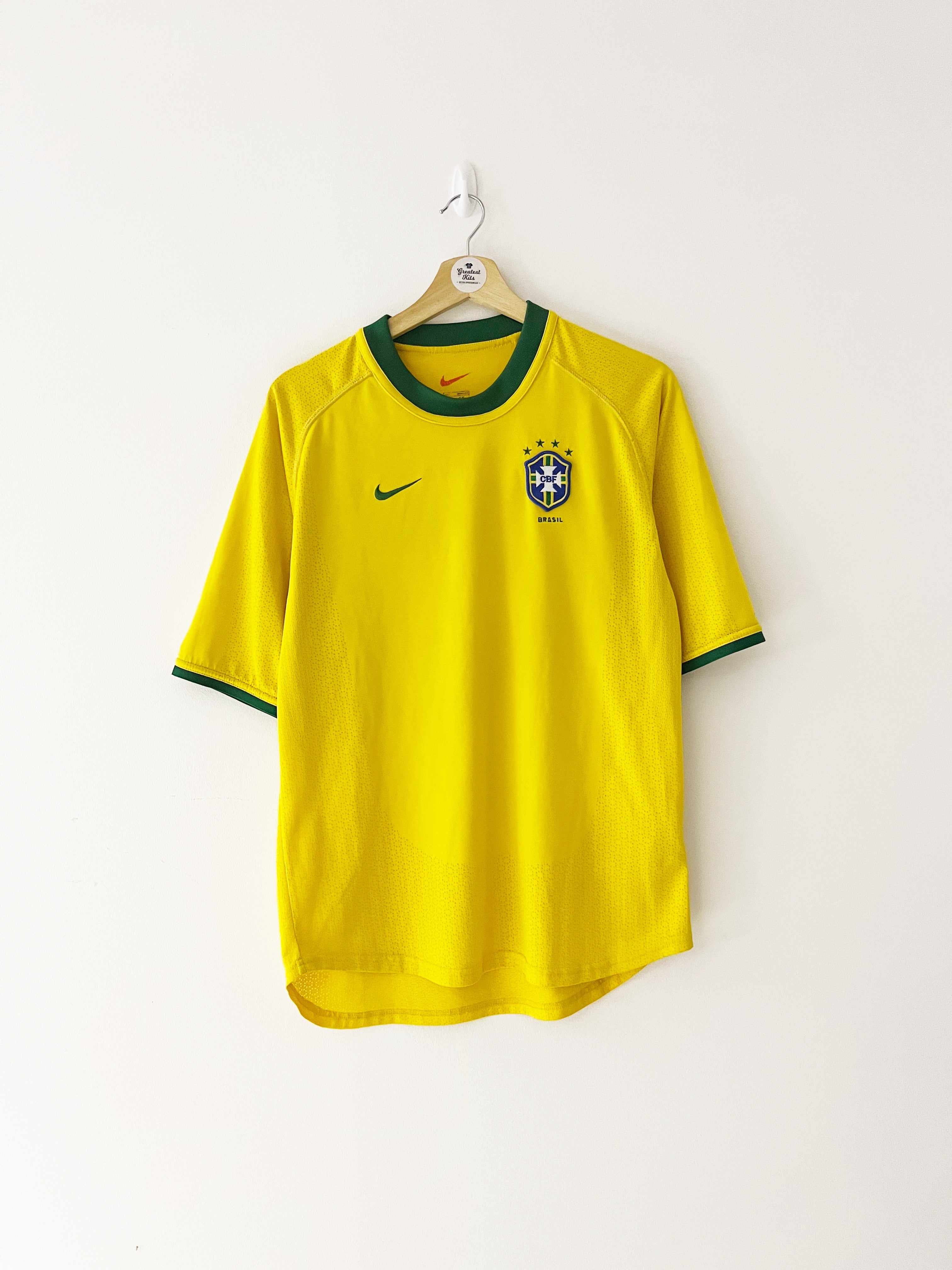 2000/02 Brazil Home Shirt (L) 9/10