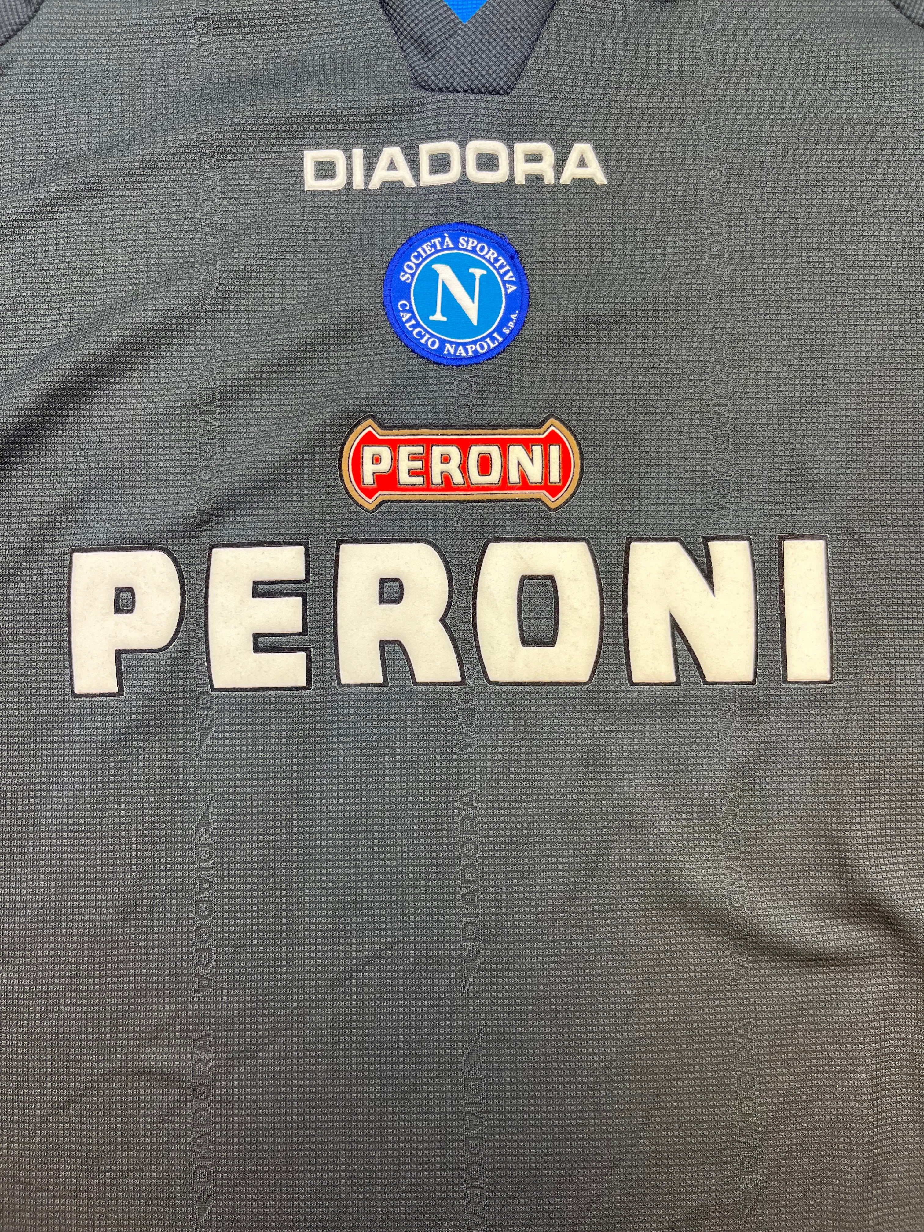 2002/03 Napoli Away L/S Shirt (XL) 9/10