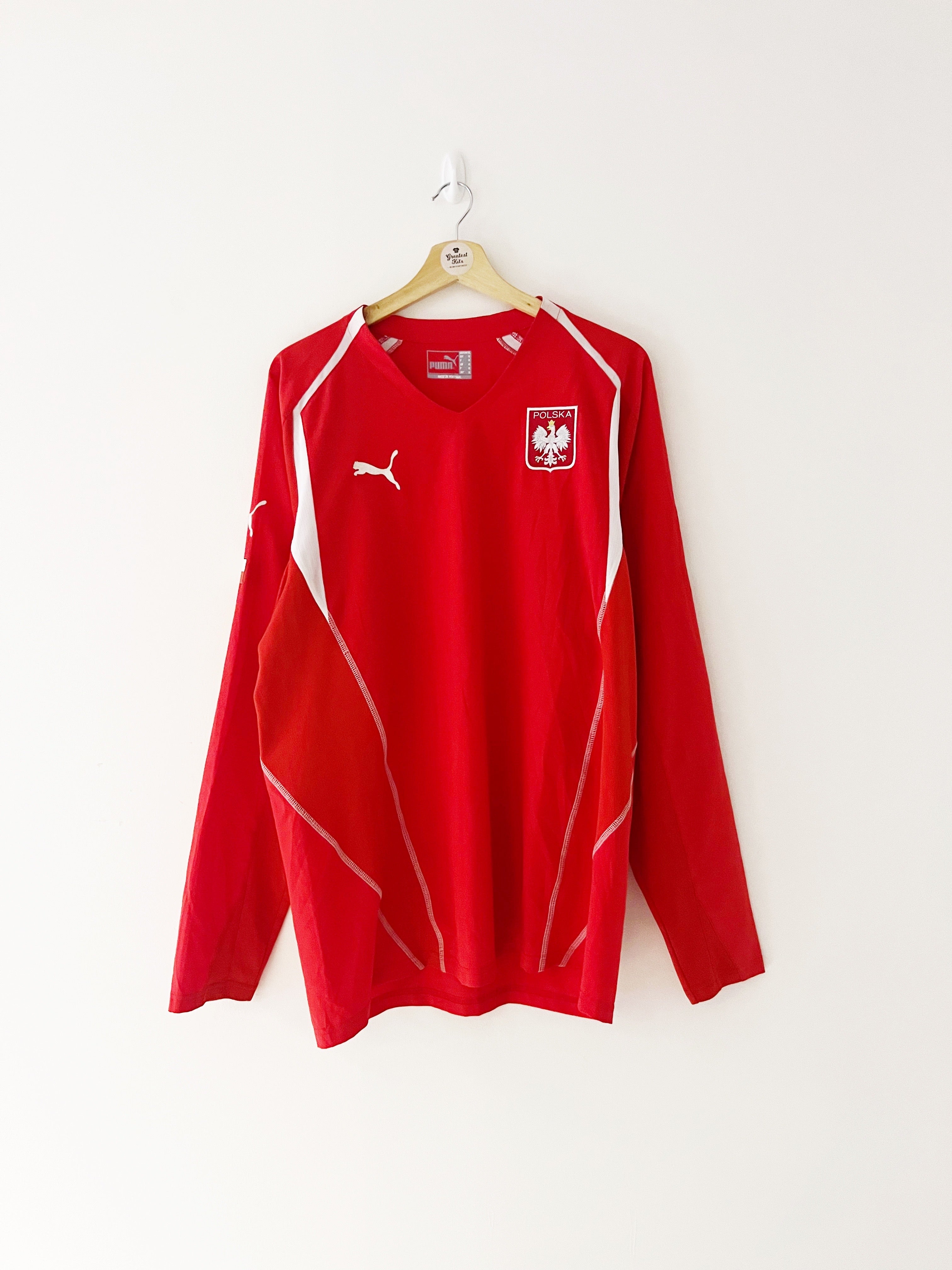 2004/06 Poland L/S Away Shirt (XL) 9/10