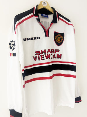 1997/99 Manchester United Away L/S Shirt Sheringham #10 (L) 9.5/10