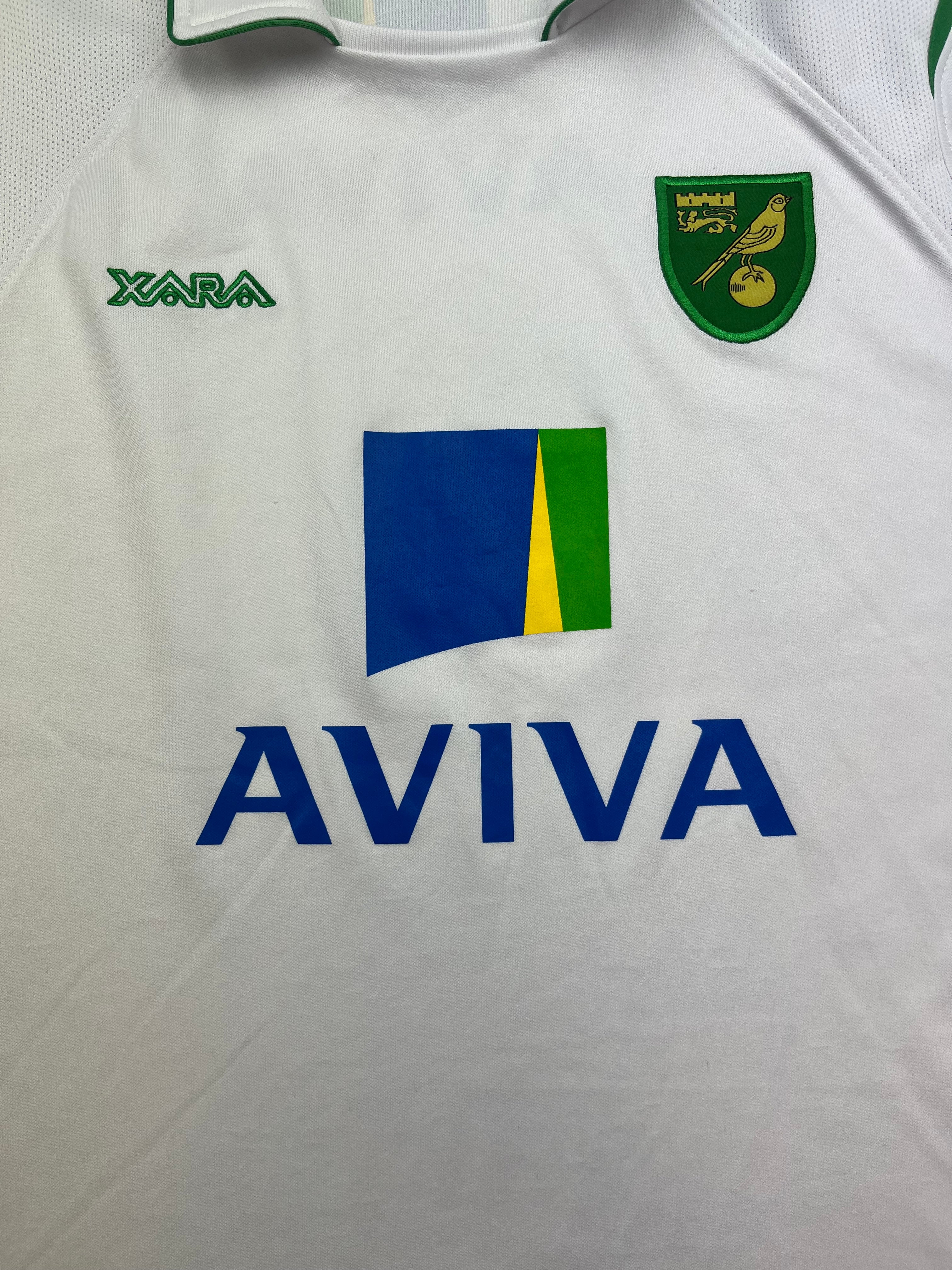 2009/11 Norwich City Away L/S Shirt (XL) 9/10