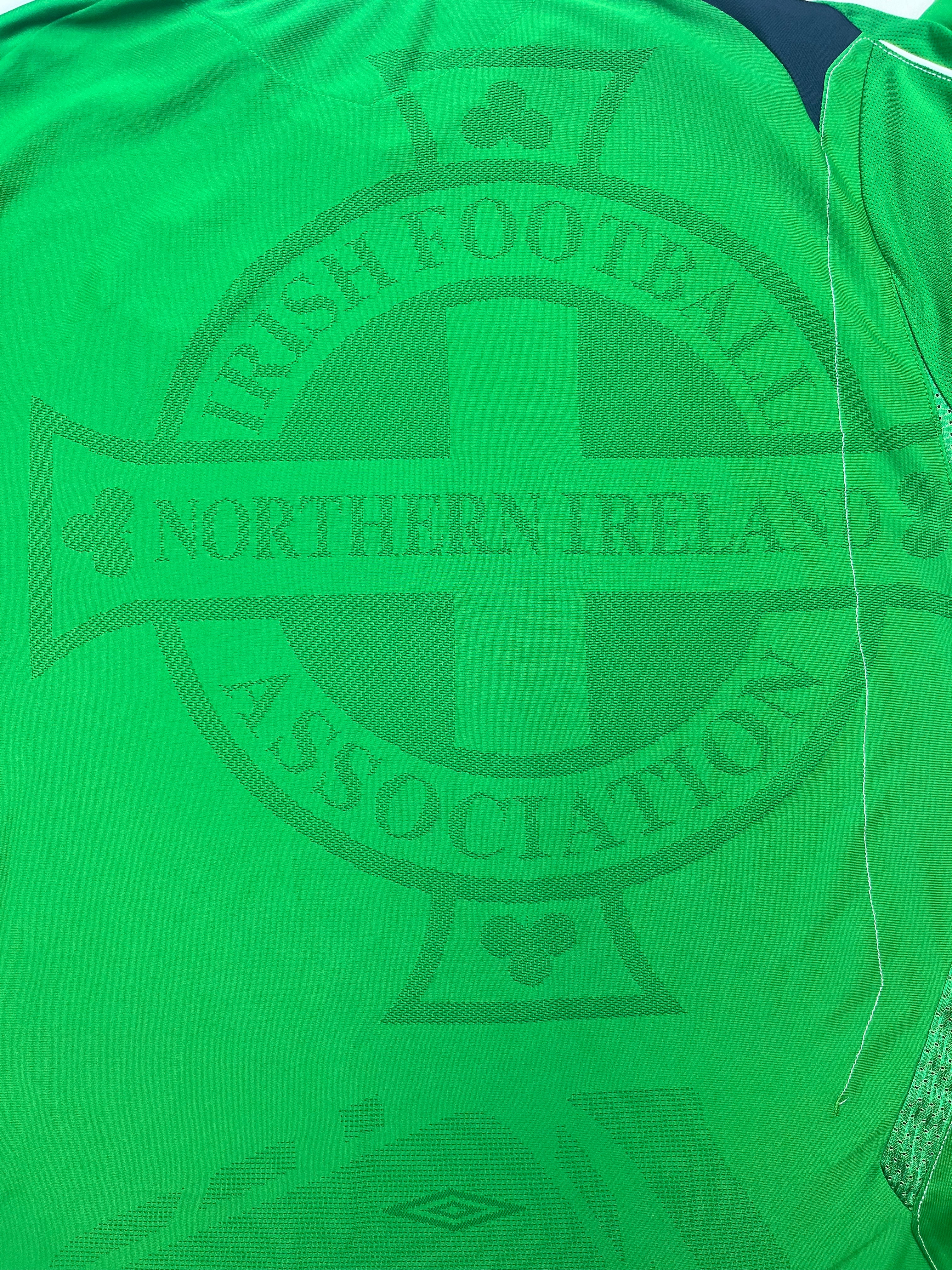 2006/08 Northern Ireland Home L/S Shirt (XXL) 9/10