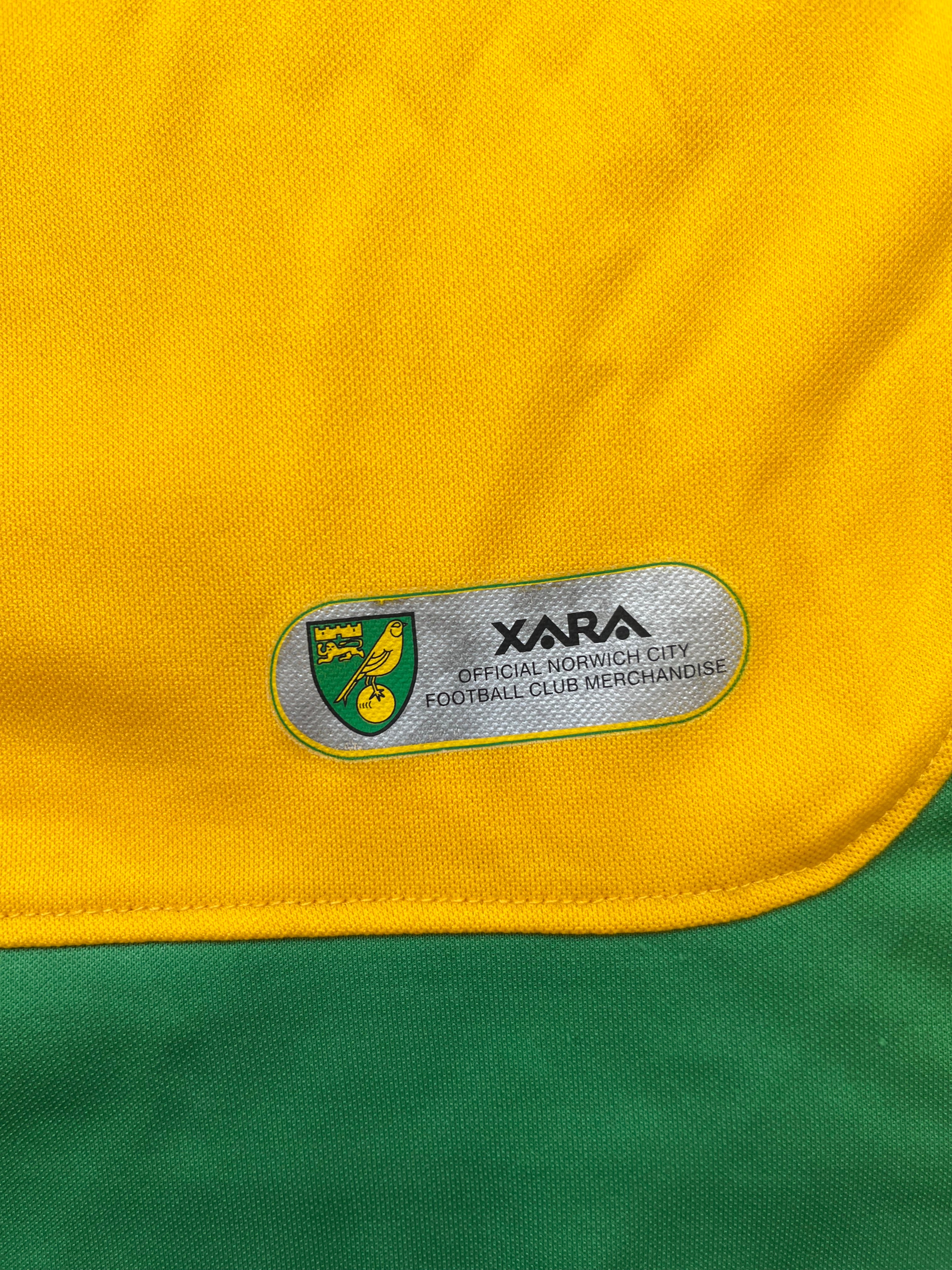 2008/09 Norwich Home Shirt (M) 9/10