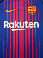 2017/18 Barcelona Home Shirt (XL) 9/10