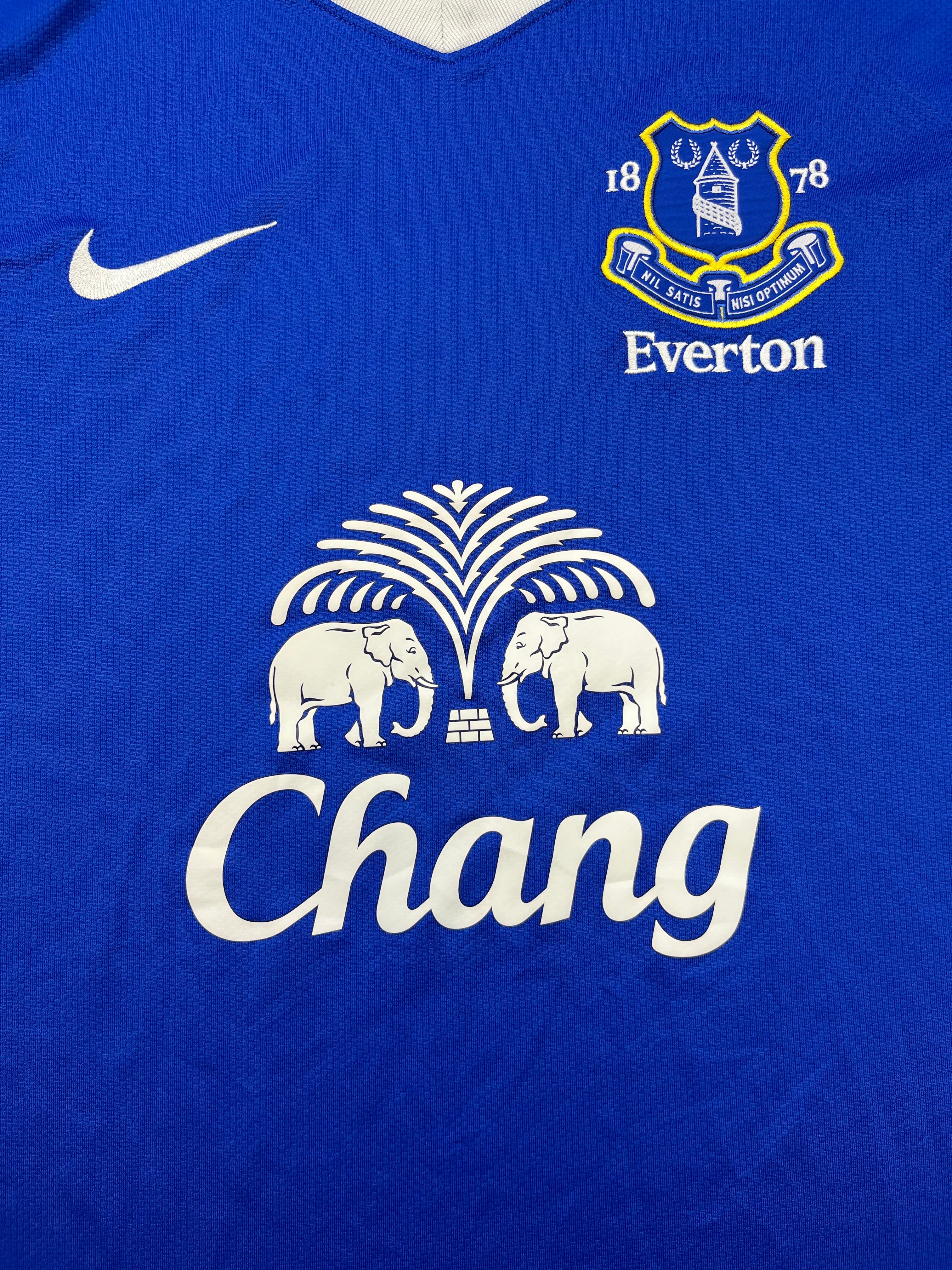 2012/13 Everton Home L/S Shirt (S) 9/10