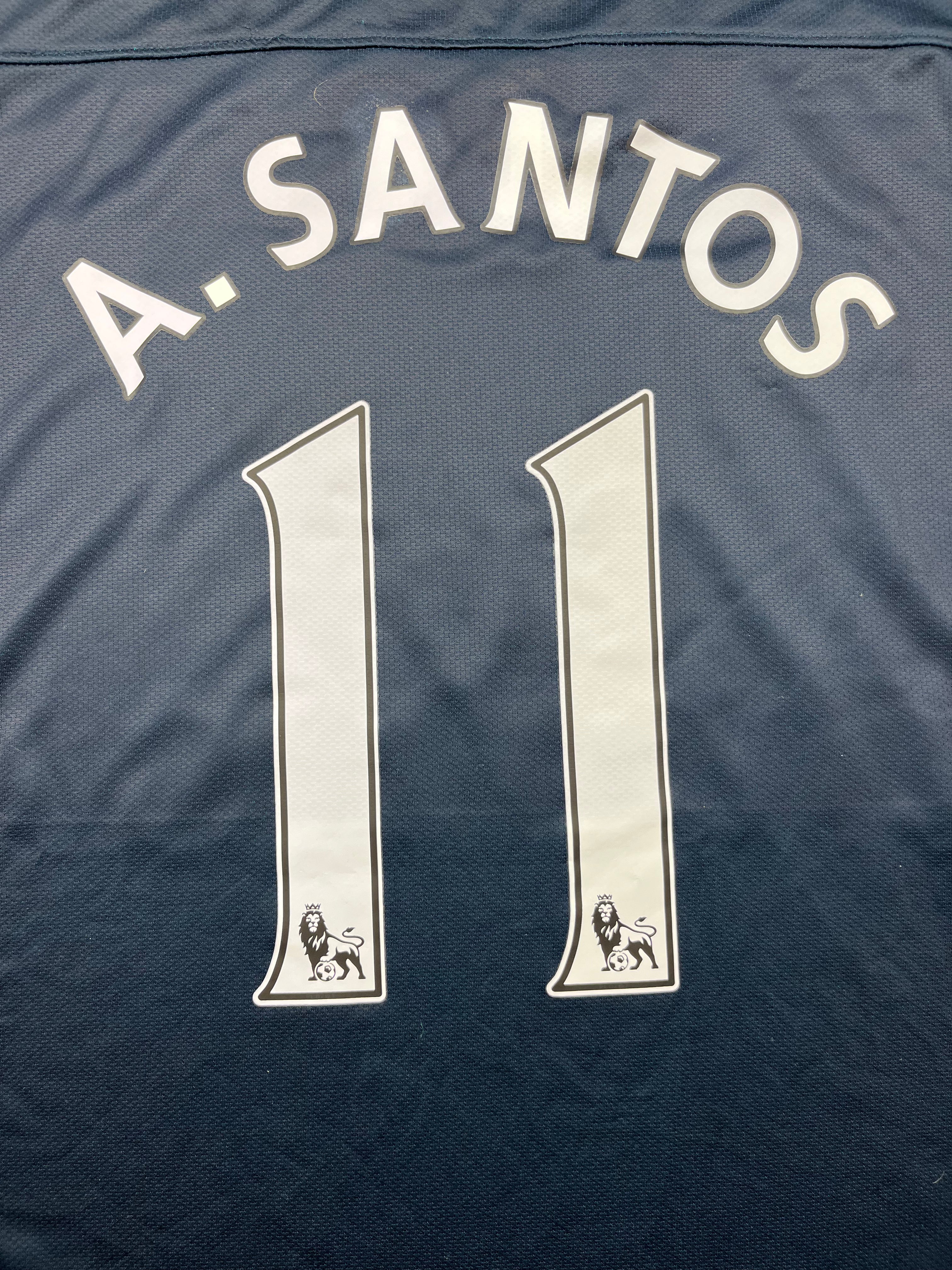 2011/12 Arsenal ‘125th Anniversary’ Away Shirt A.Santos #11 (L) 9/10