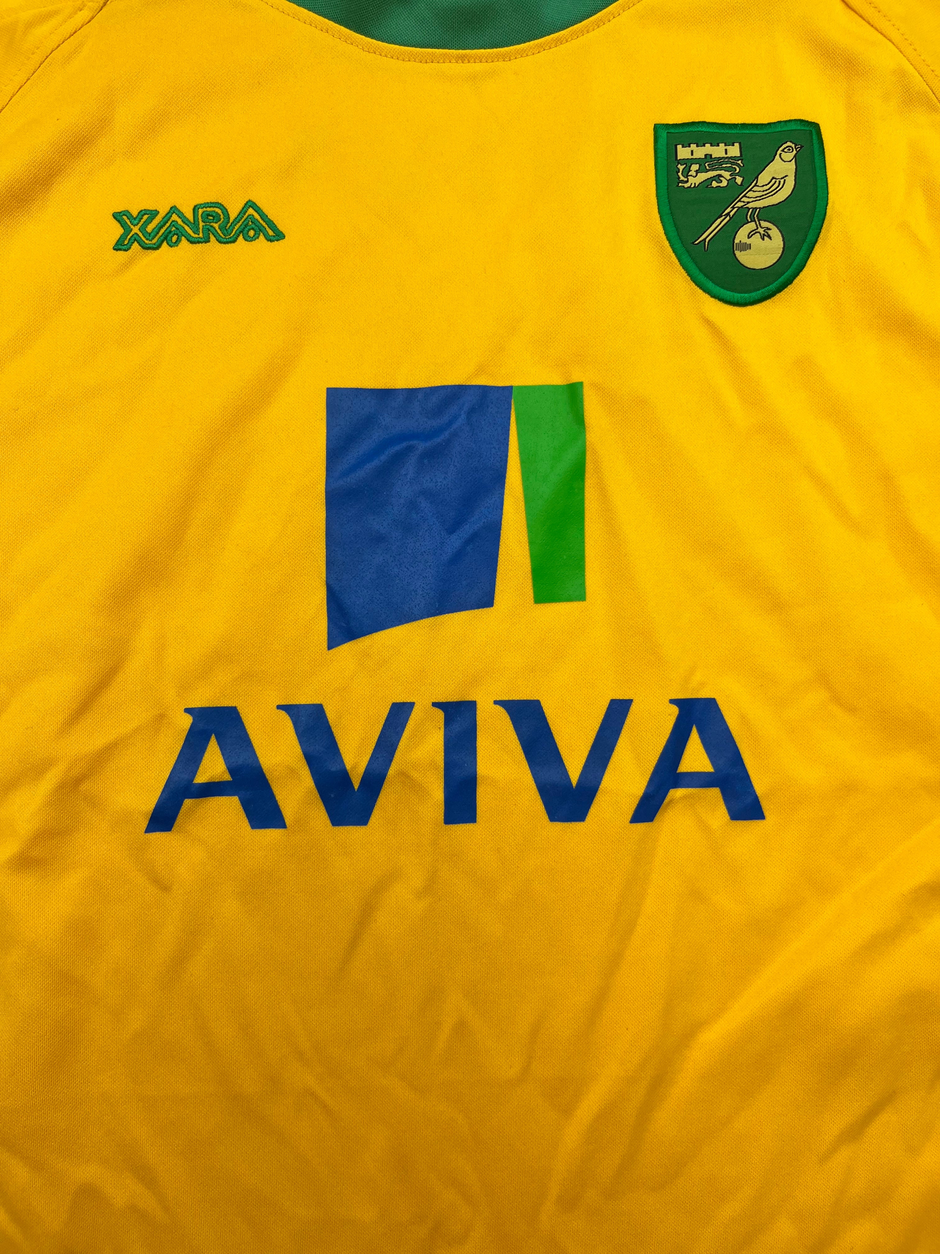 2008/09 Norwich Home Shirt (M) 9/10