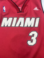 2006-10 Miami Heat Adidas Alternate Jersey Wade #3 (L) 8/10