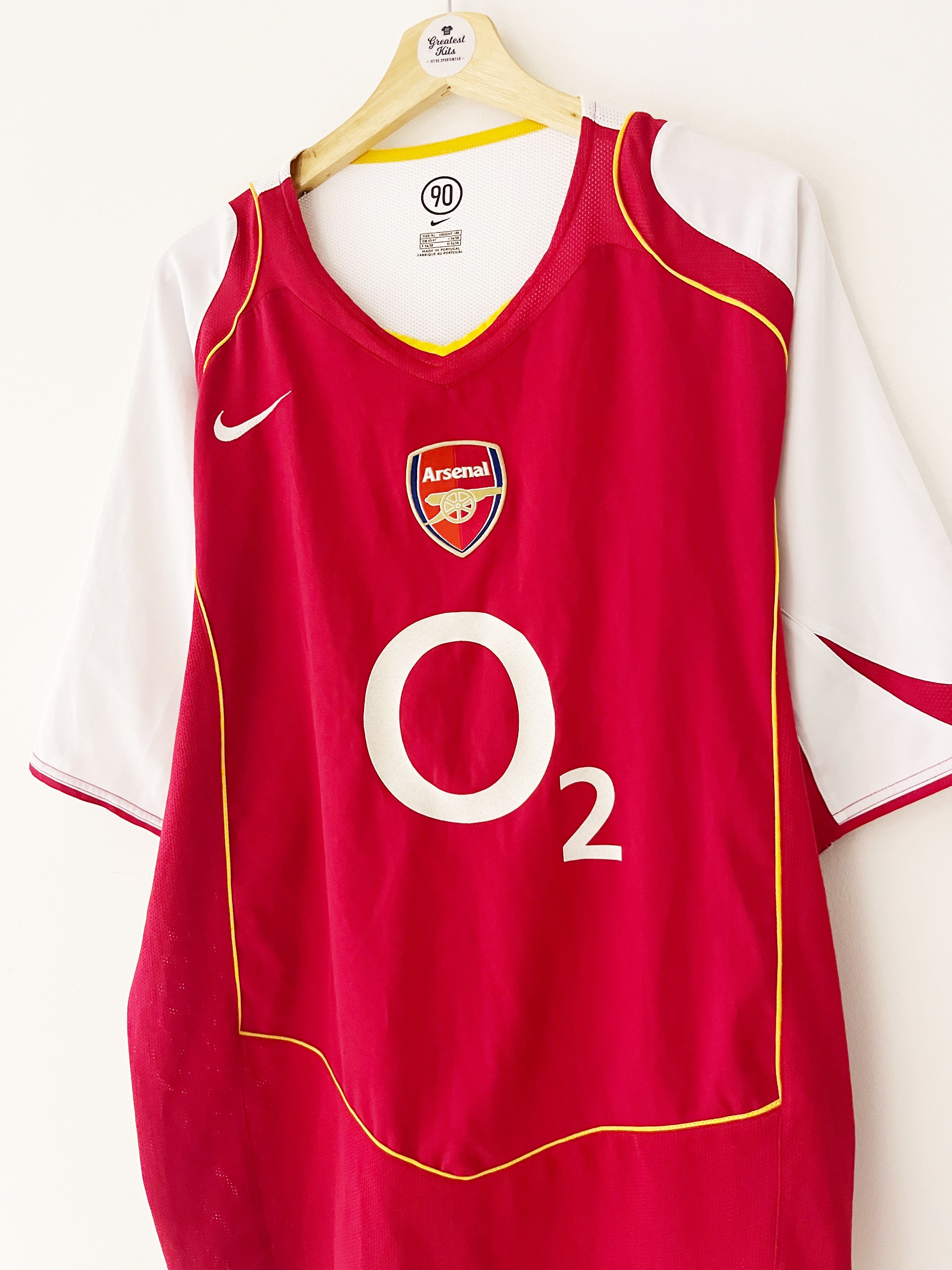 2004/05 Arsenal Home Shirt (XL) 9/10
