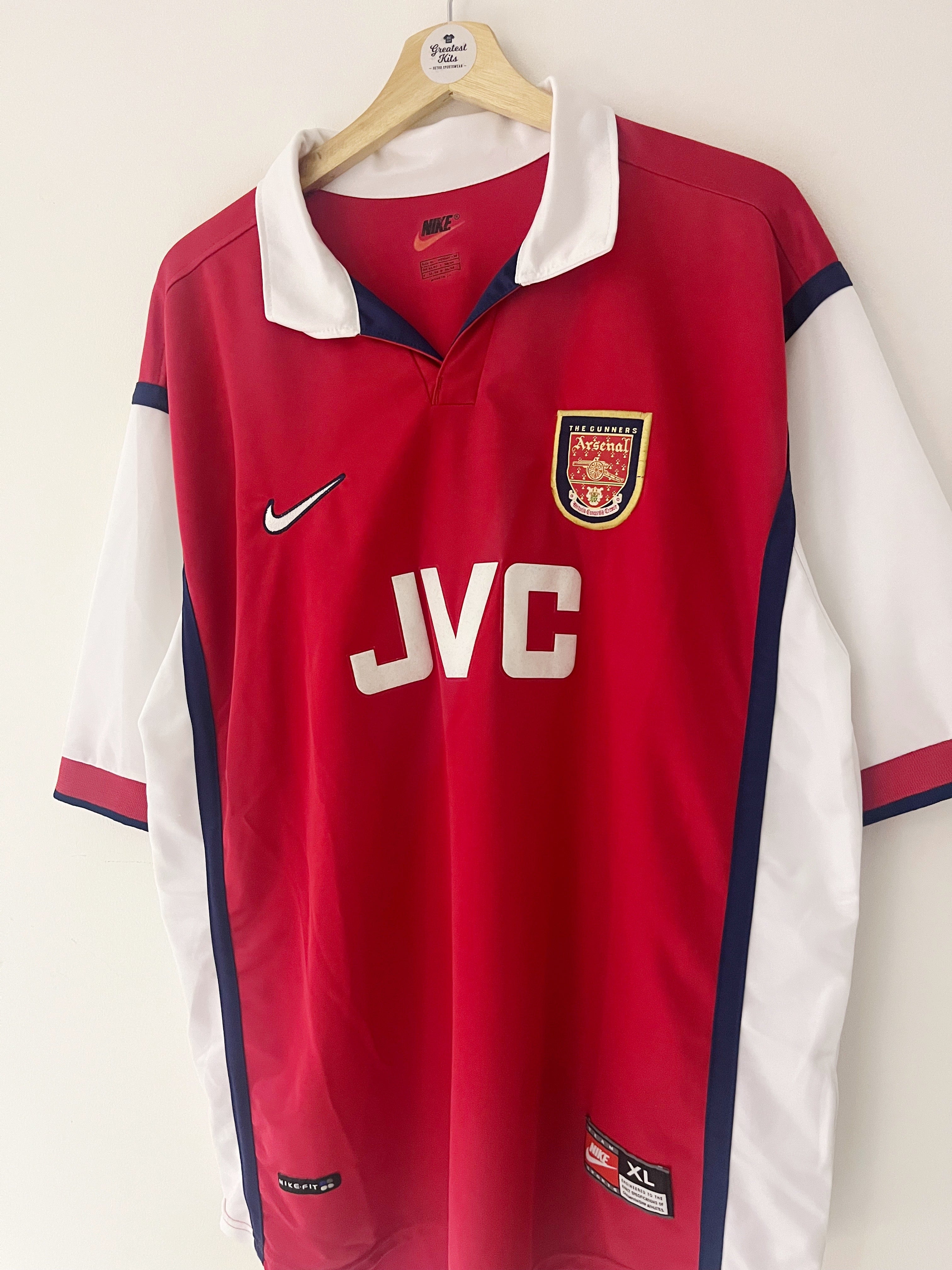 1998/99 Arsenal Home Shirt (XL) 9/10