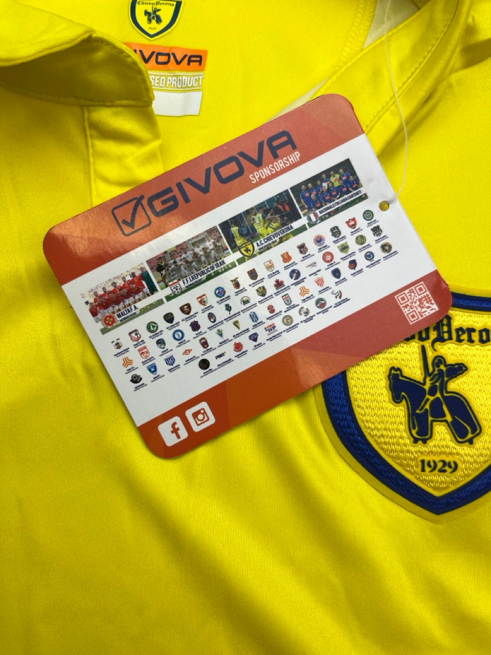 2020/21 Chievo Verona L/S Home Shirt (L) BNWT