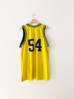 1995-98 Michigan Wolverines Nike Home Jersey #54 (L) 8/10