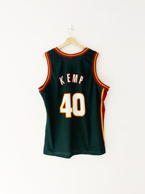 1995-97 Seattle SuperSonics Champion Home Jersey Kemp #40 (XL) 9/10