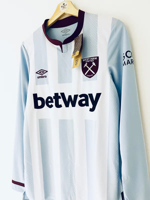 2021/22 West Ham Away L/S Shirt (S) BNWT