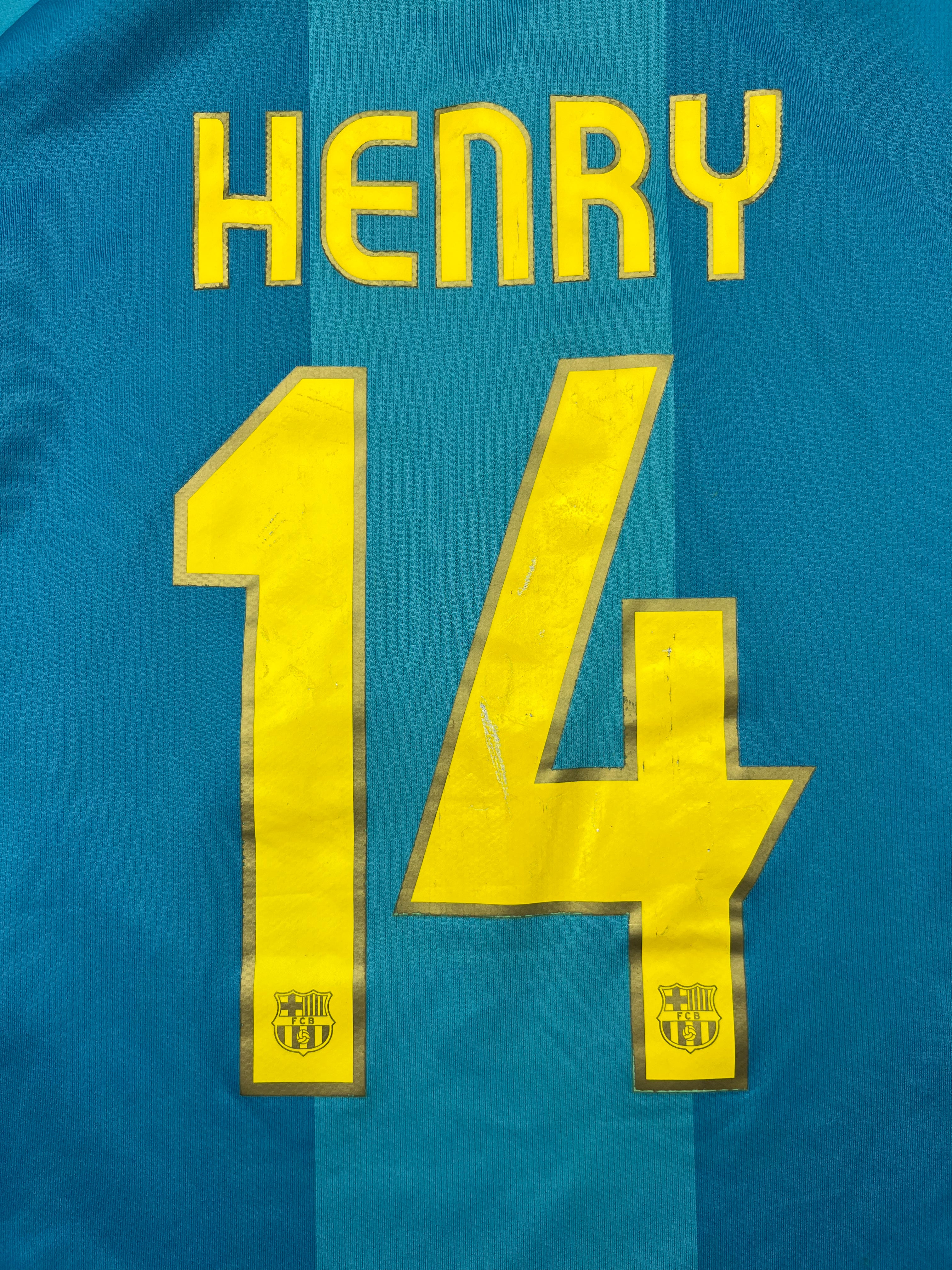 2007/08 Barcelona Away Shirt Henry #14 (XL) 7.5/10